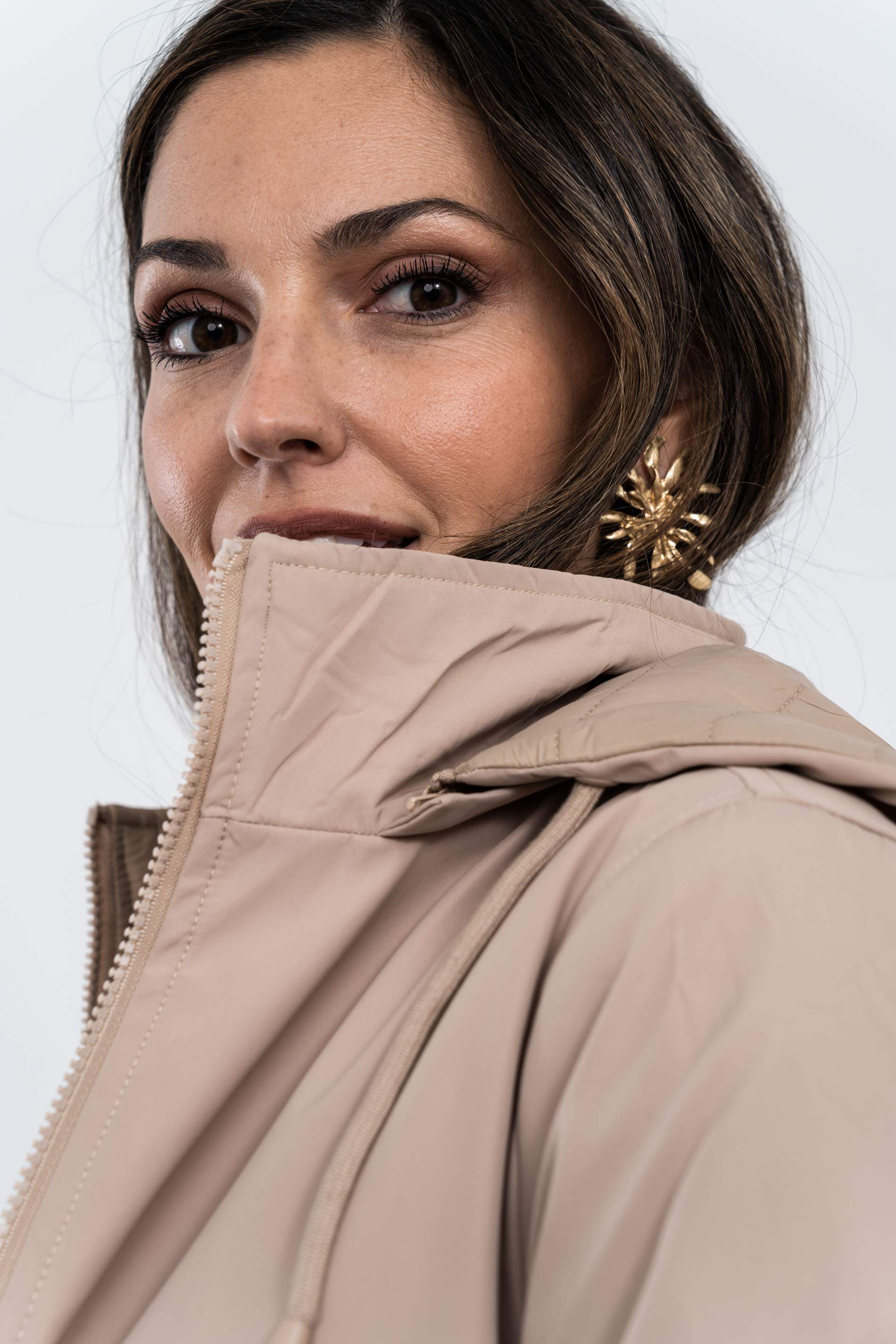 PARKA AJUSTABLE REVERSIBLE BEIGE