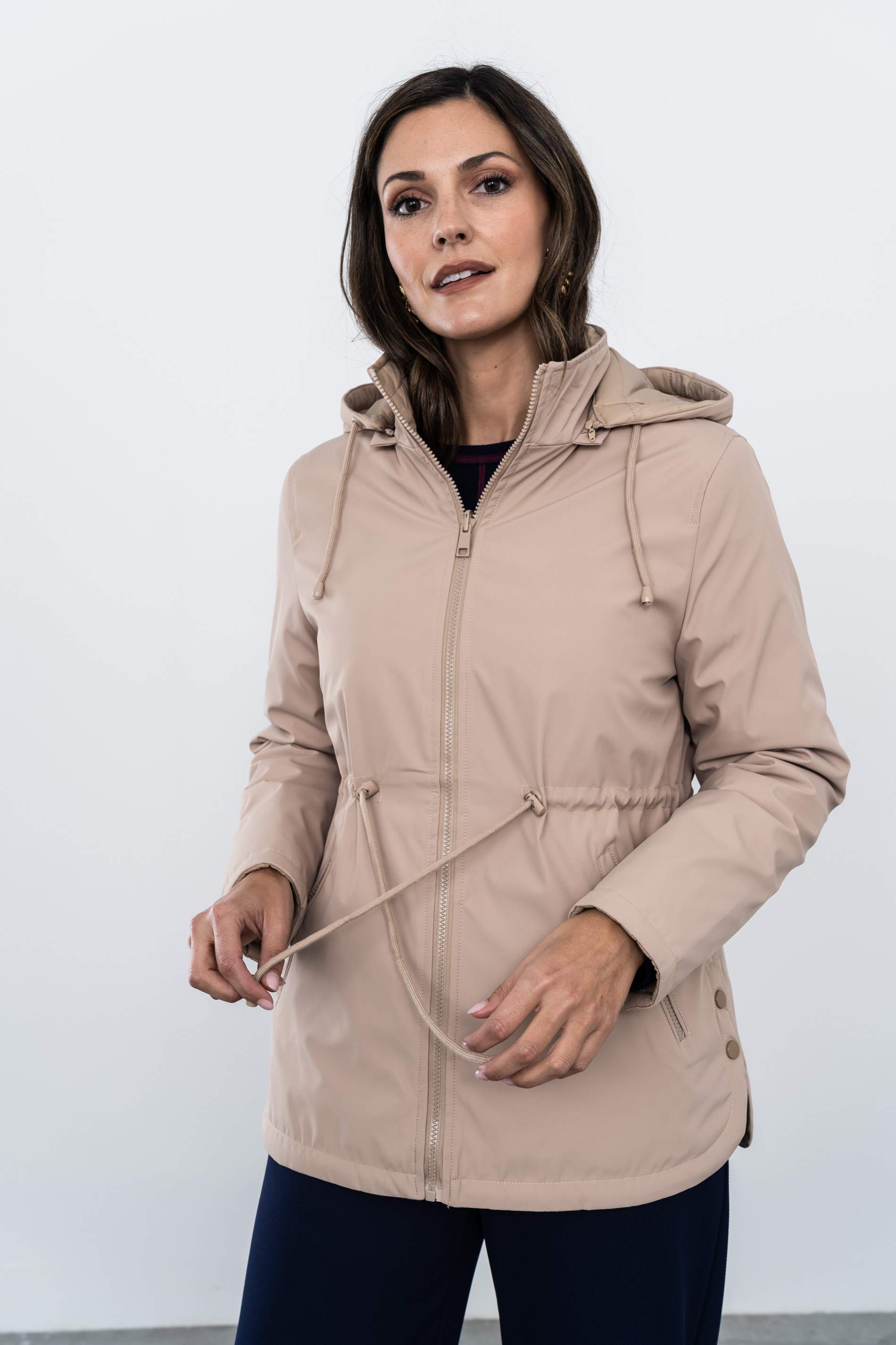 PARKA AJUSTABLE REVERSIBLE BEIGE