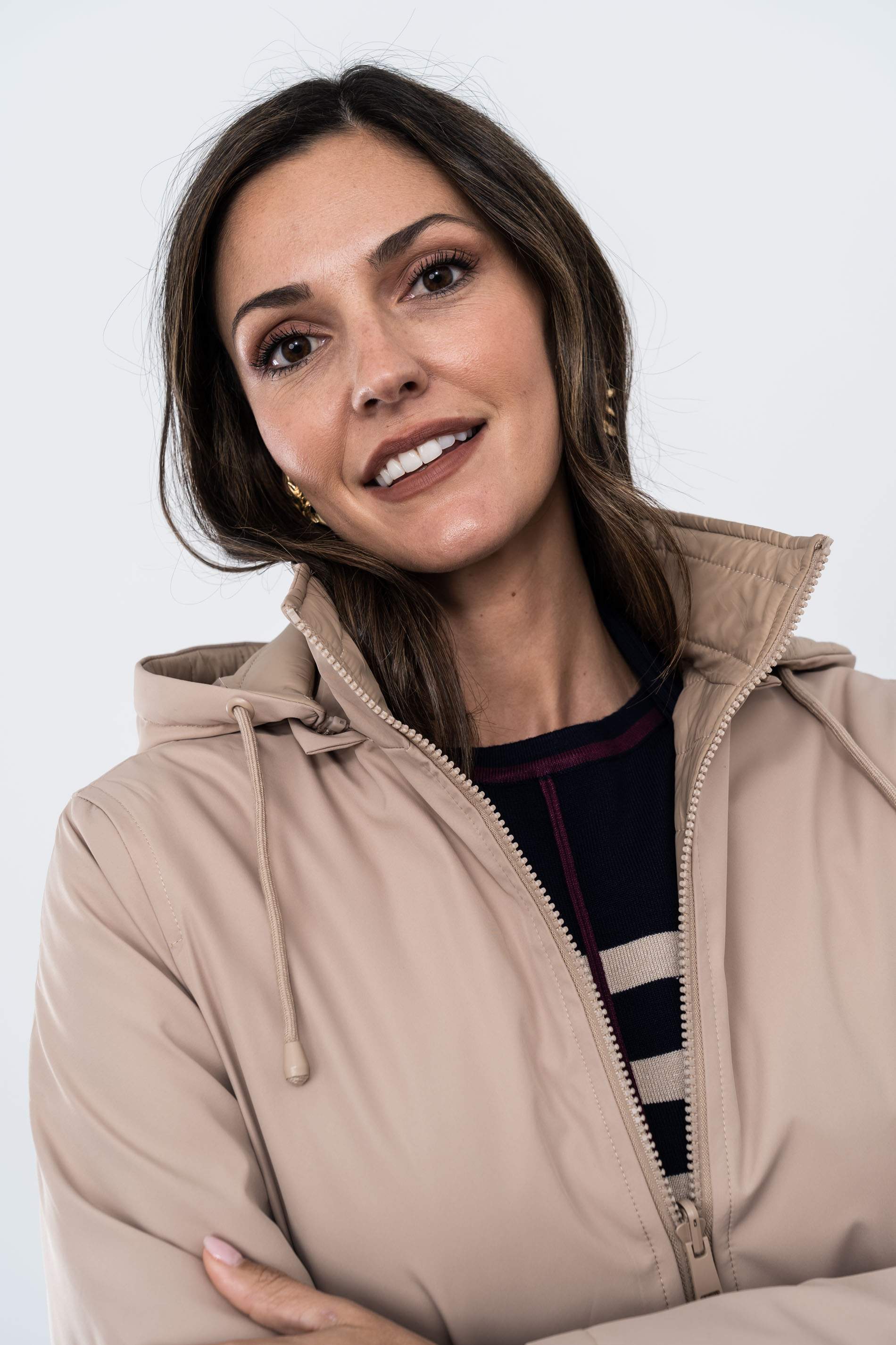 PARKA AJUSTABLE REVERSIBLE BEIGE