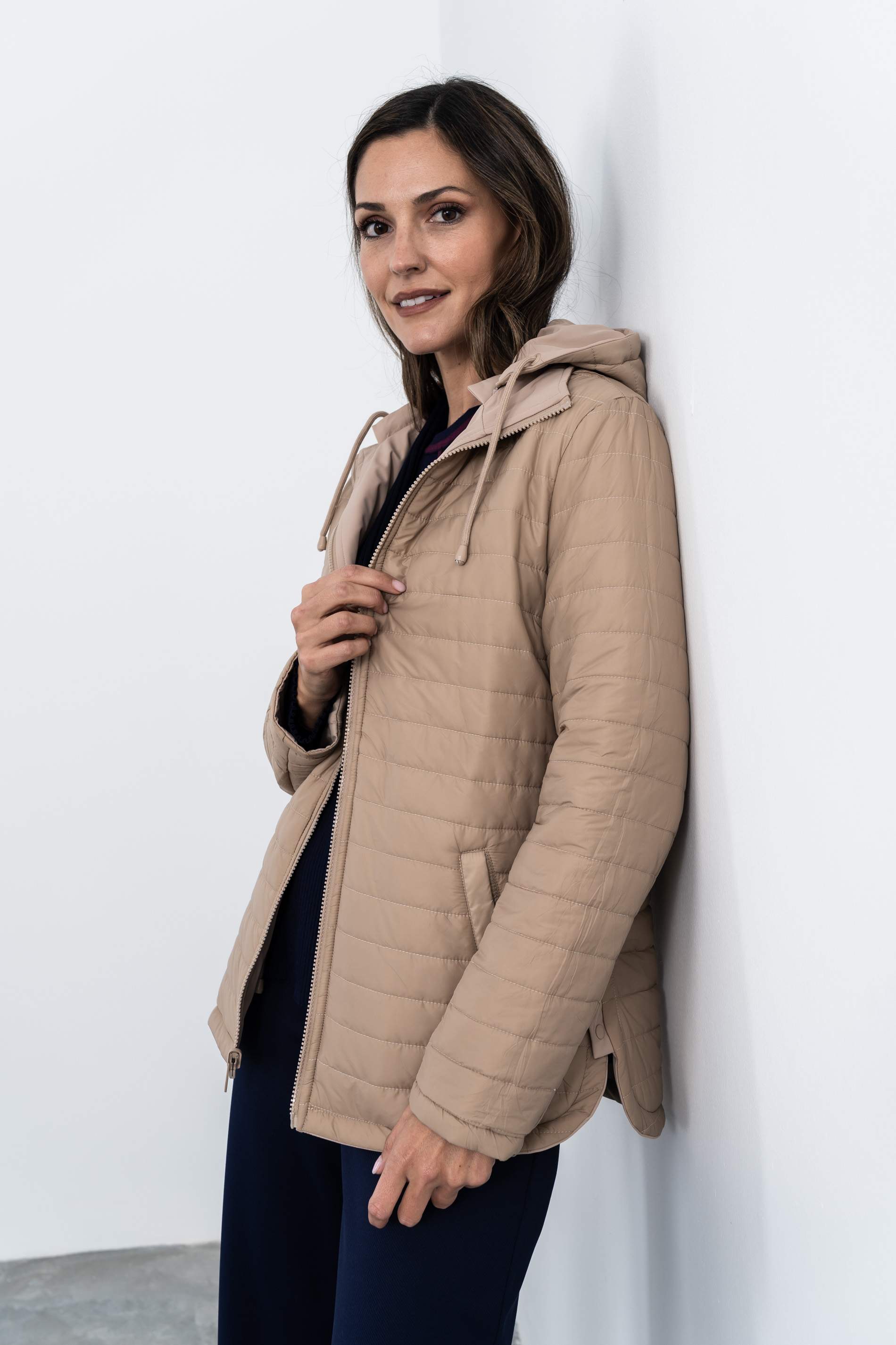 PARKA AJUSTABLE REVERSIBLE BEIGE