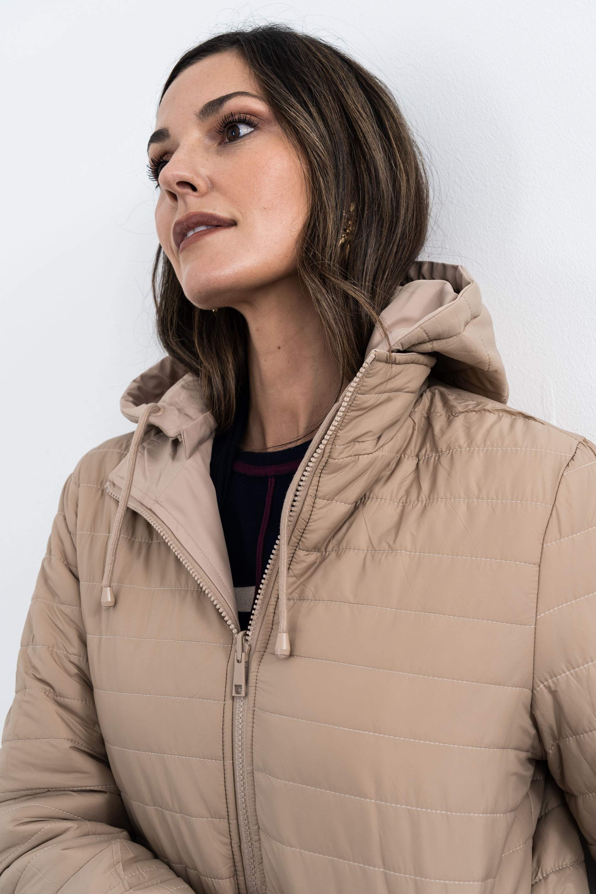 PARKA AJUSTABLE REVERSIBLE BEIGE