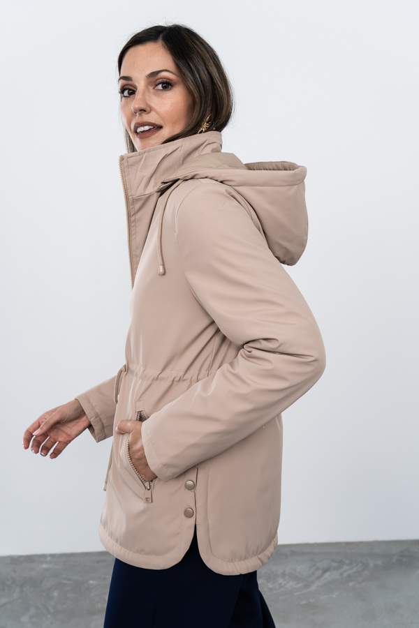 PARKA AJUSTABLE REVERSIBLE BEIGE