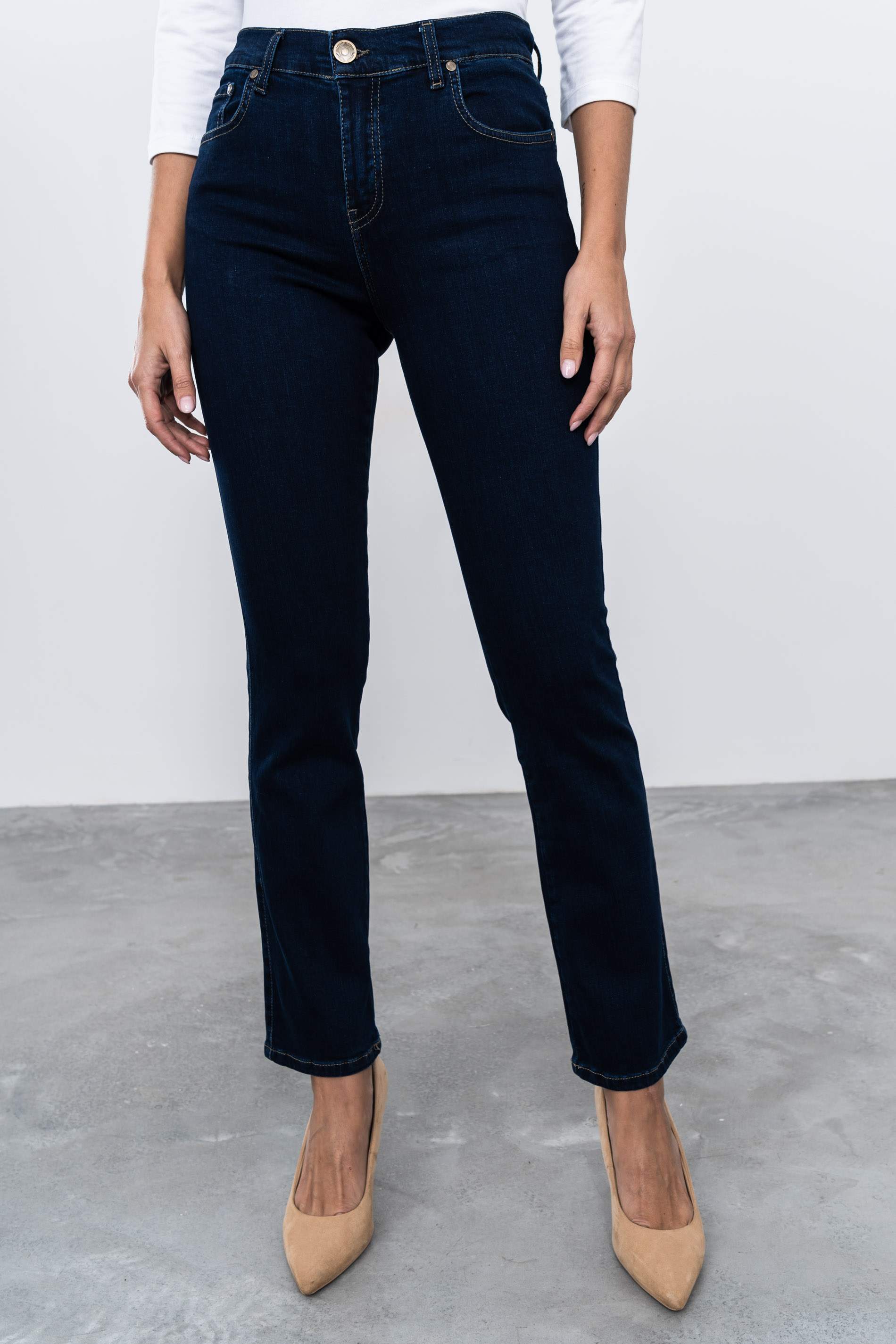 PANTALÓN VAQUERO RECTO MARINO