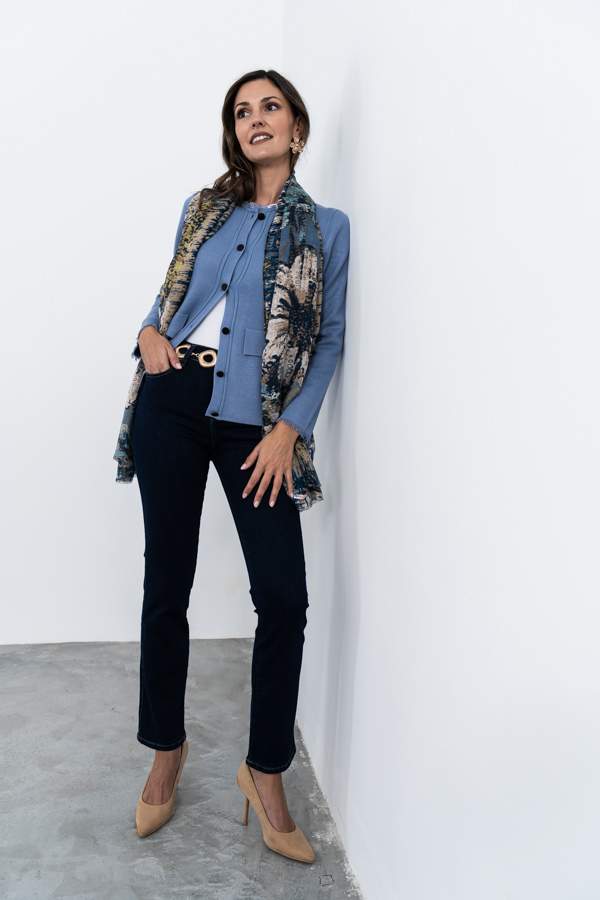 PANTALÓN VAQUERO RECTO MARINO