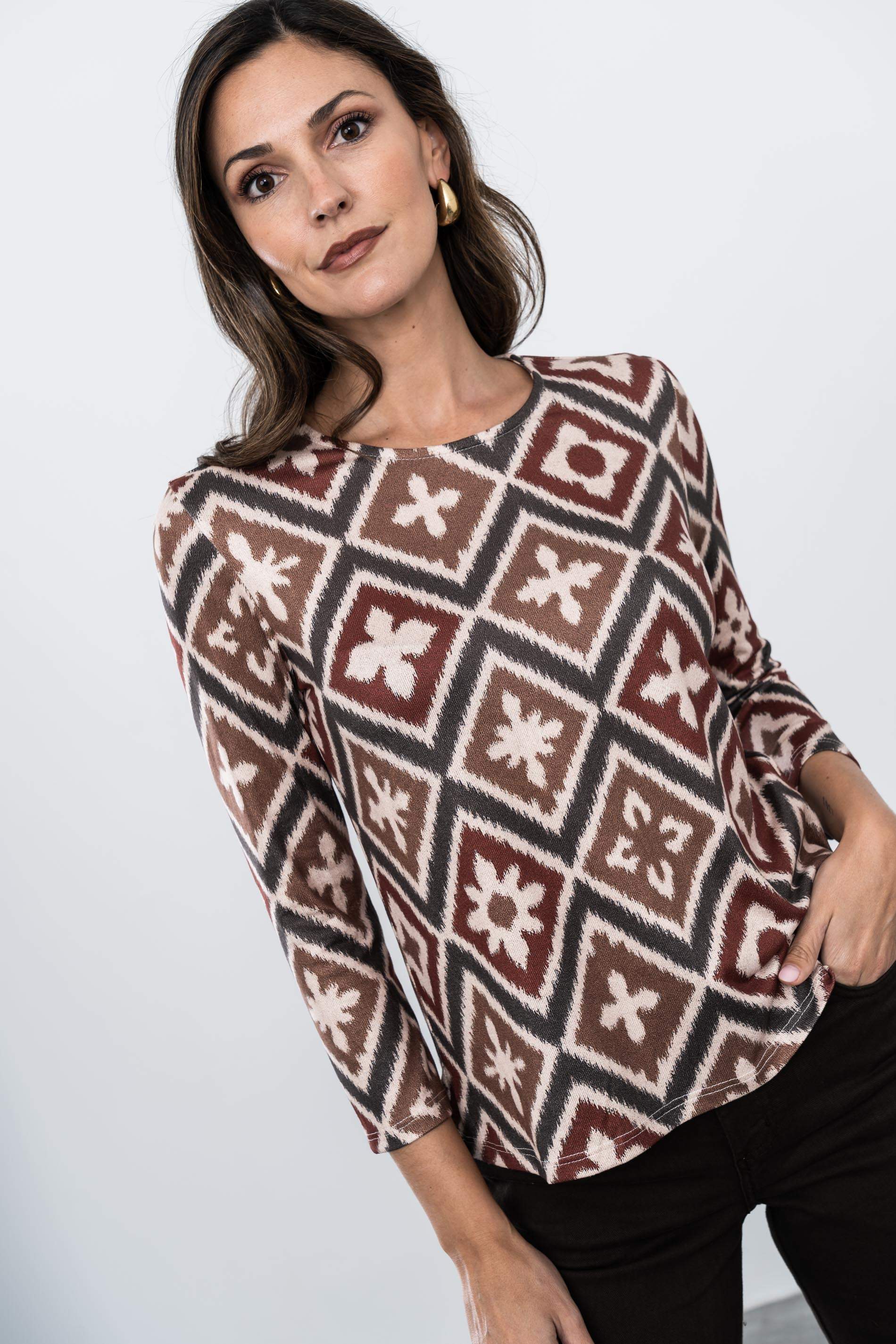 PANTALÓN 5 BOLSILLOS CHOCOLATE