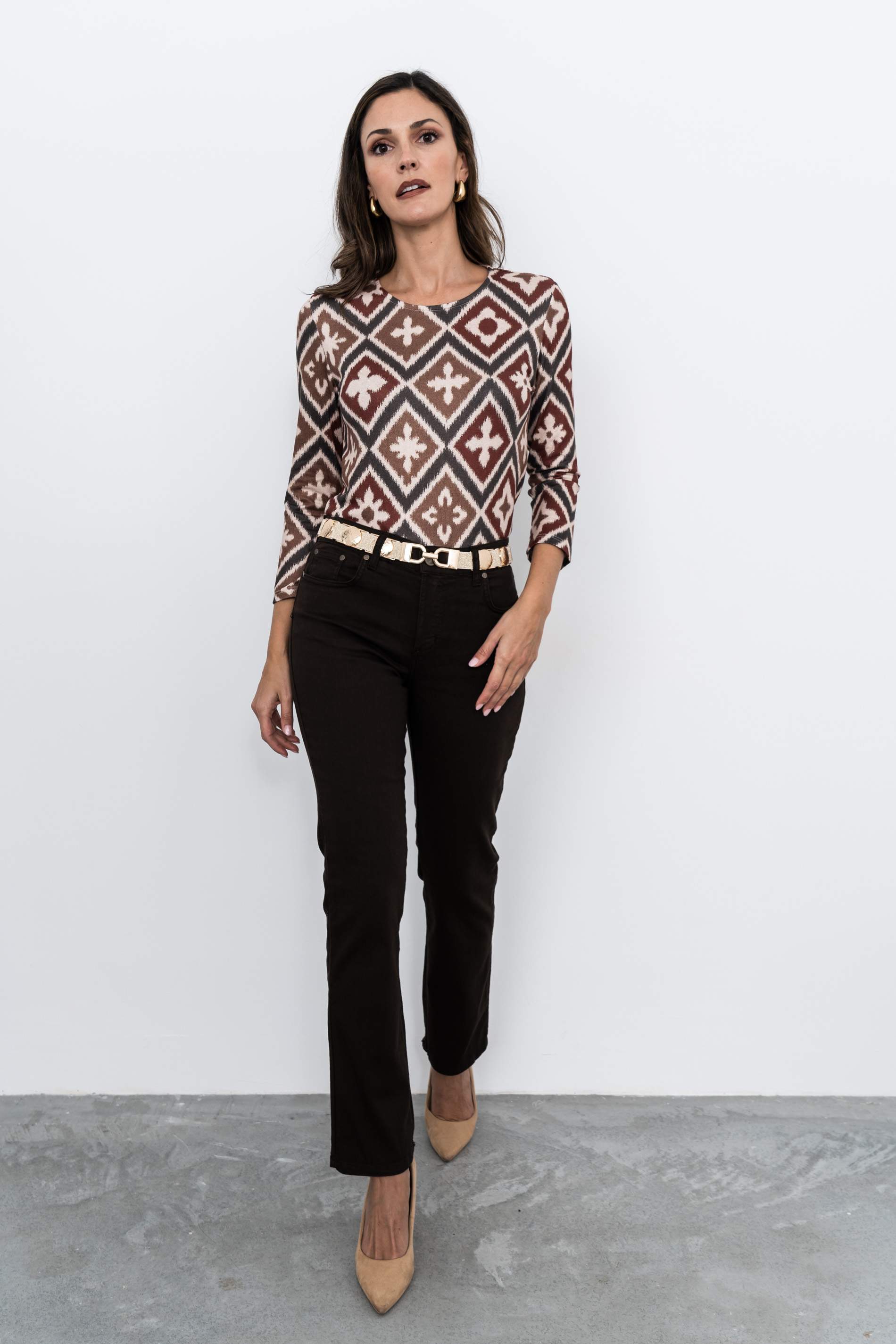 PANTALÓN 5 BOLSILLOS CHOCOLATE