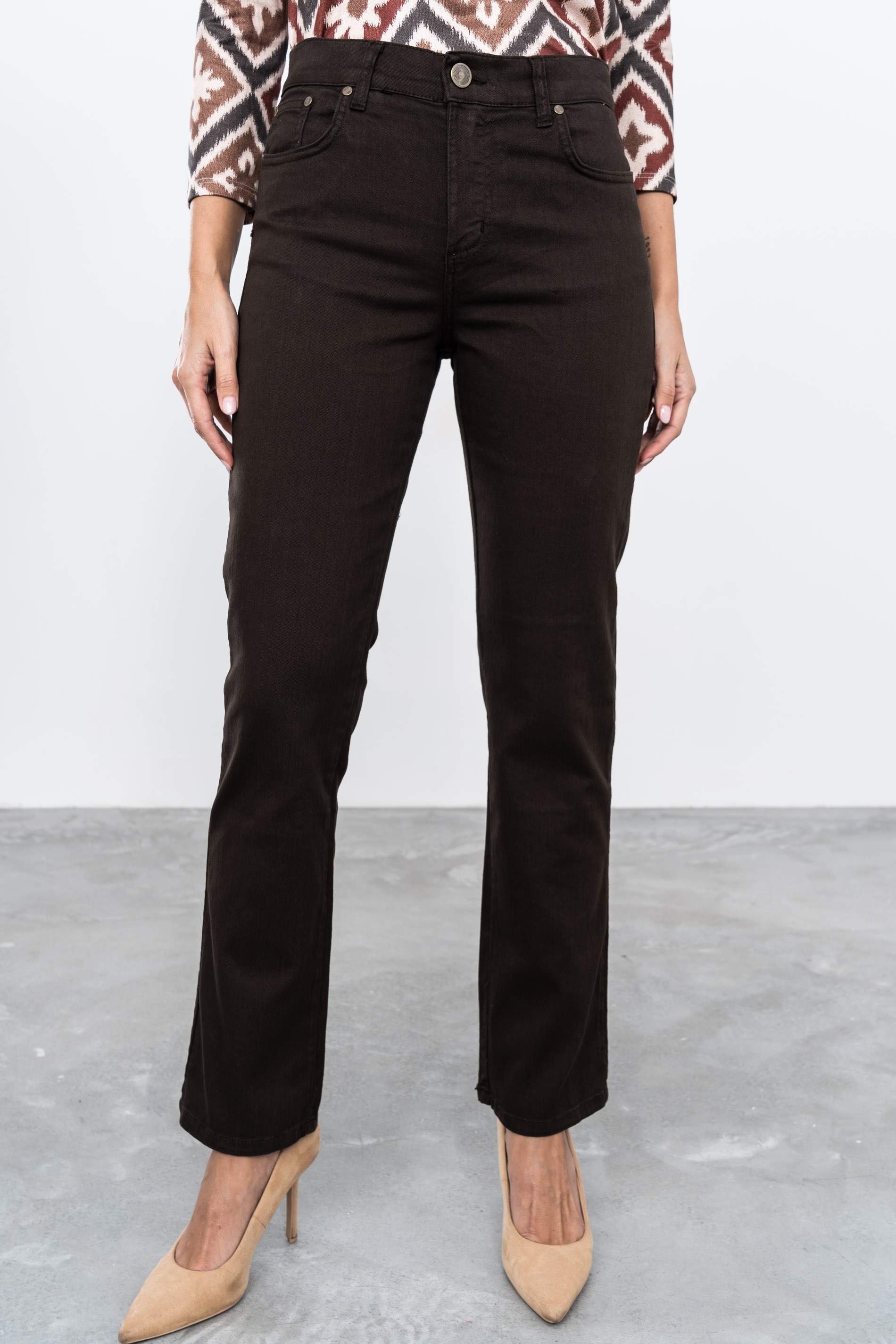 PANTALÓN 5 BOLSILLOS CHOCOLATE