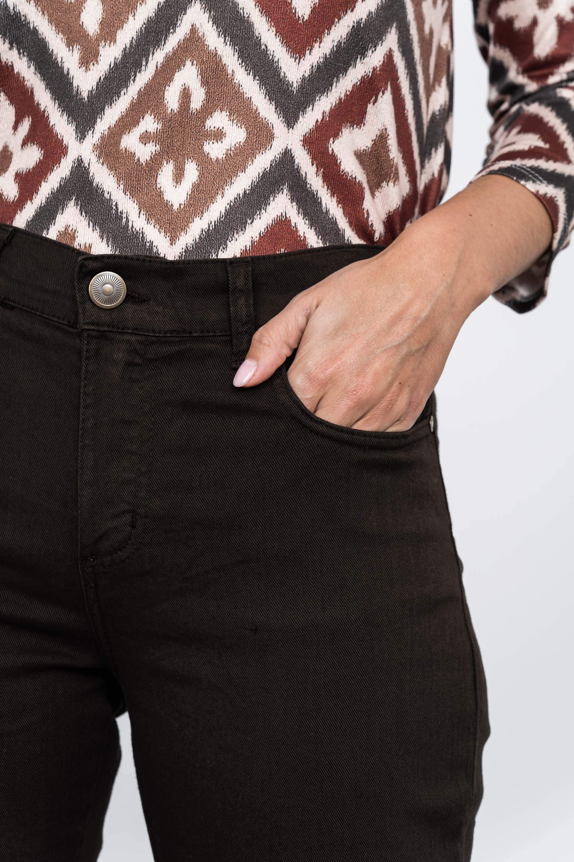 PANTALÓN 5 BOLSILLOS CHOCOLATE