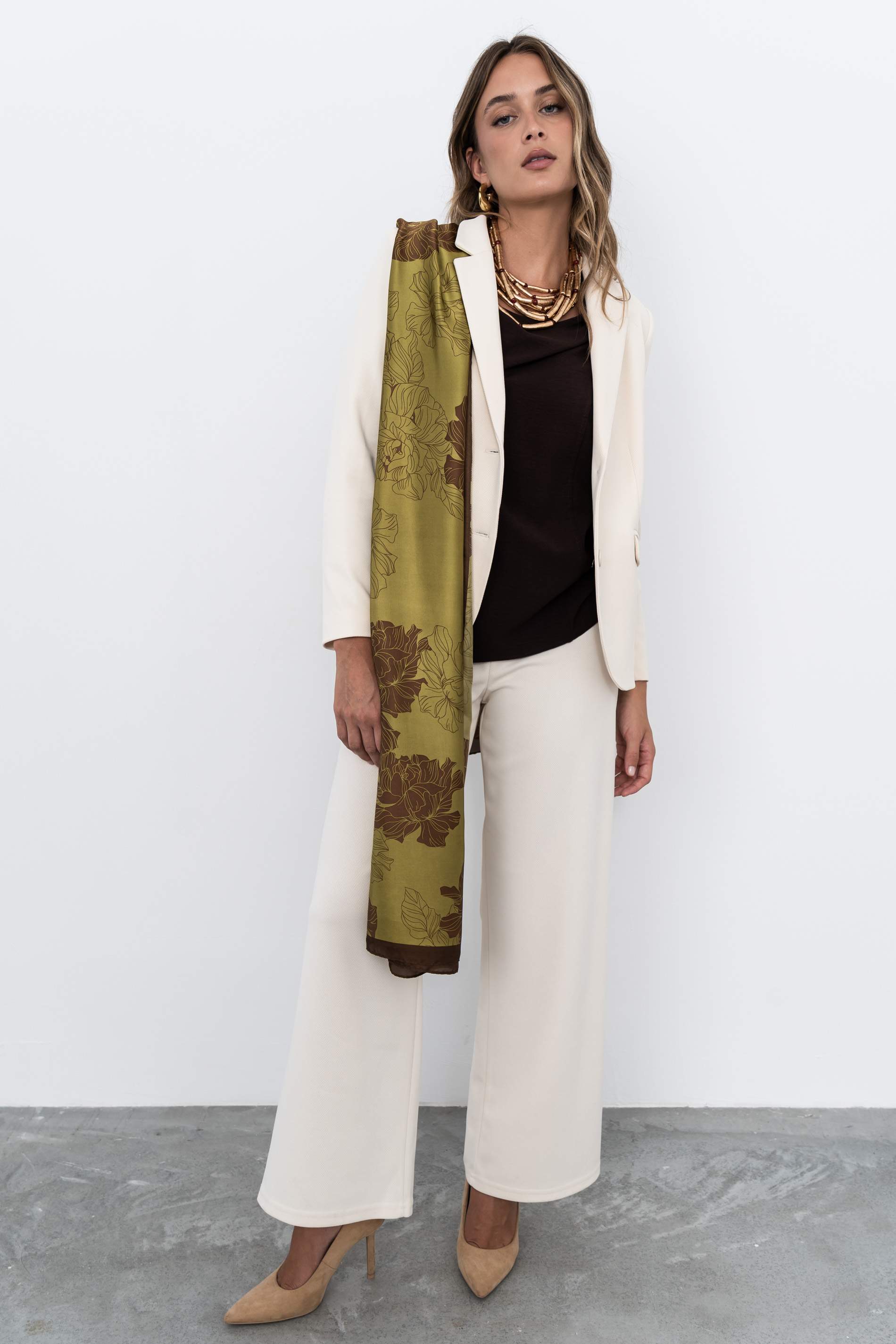 FOULARD FLOR EFECTO SEDA