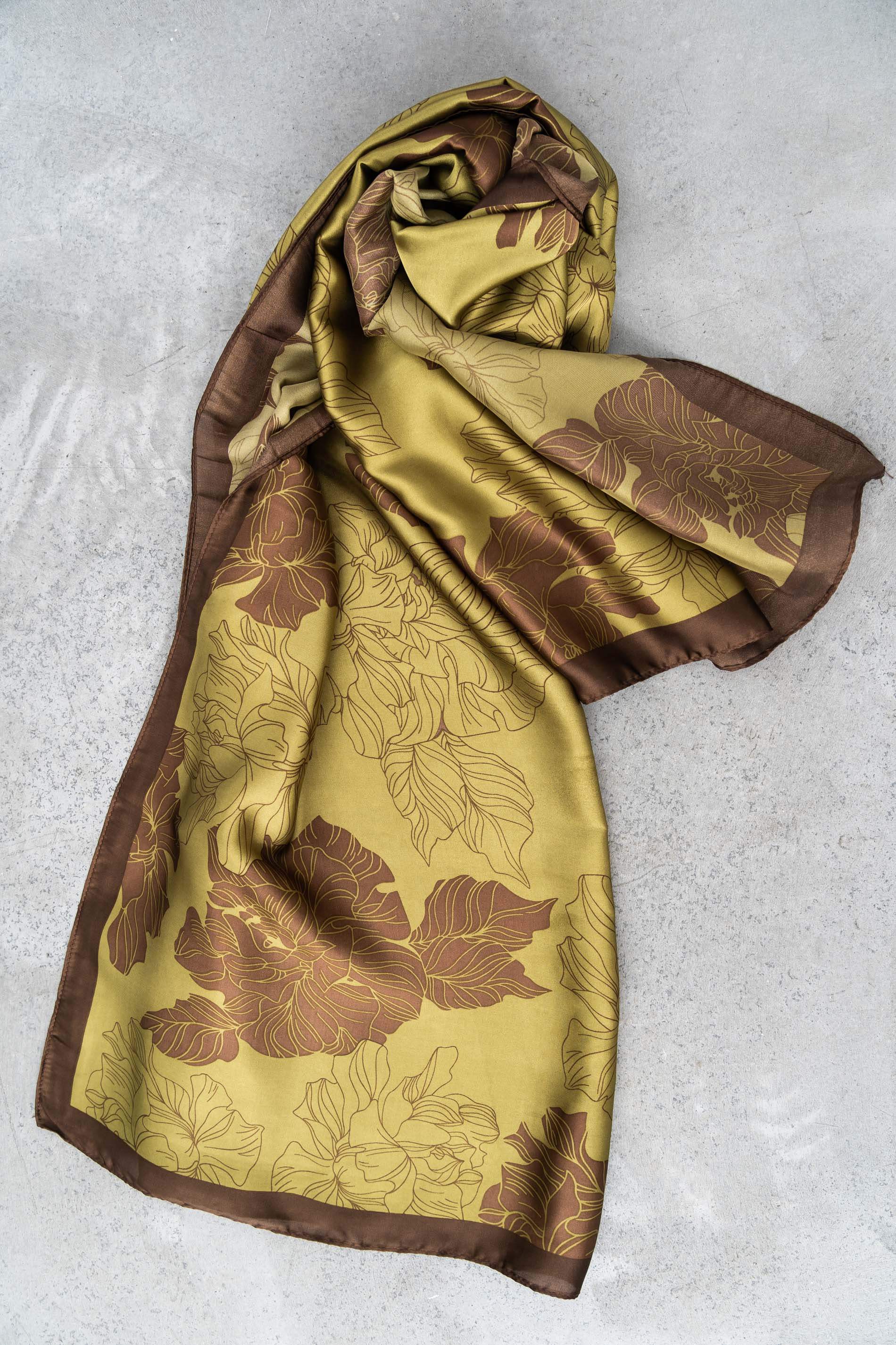 FOULARD FLOR EFECTO SEDA
