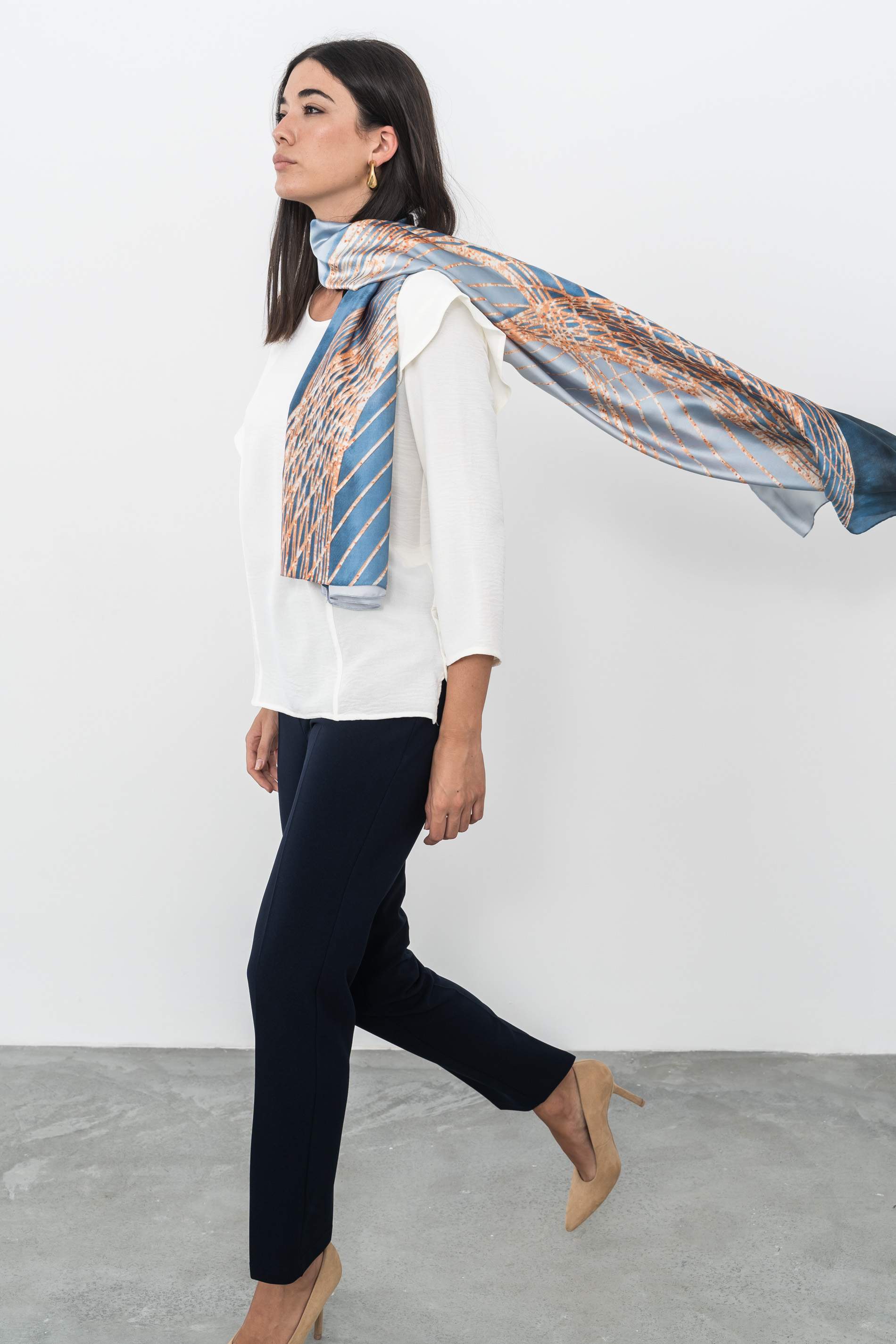 FOULARD EFECTO SEDA TRAZOS