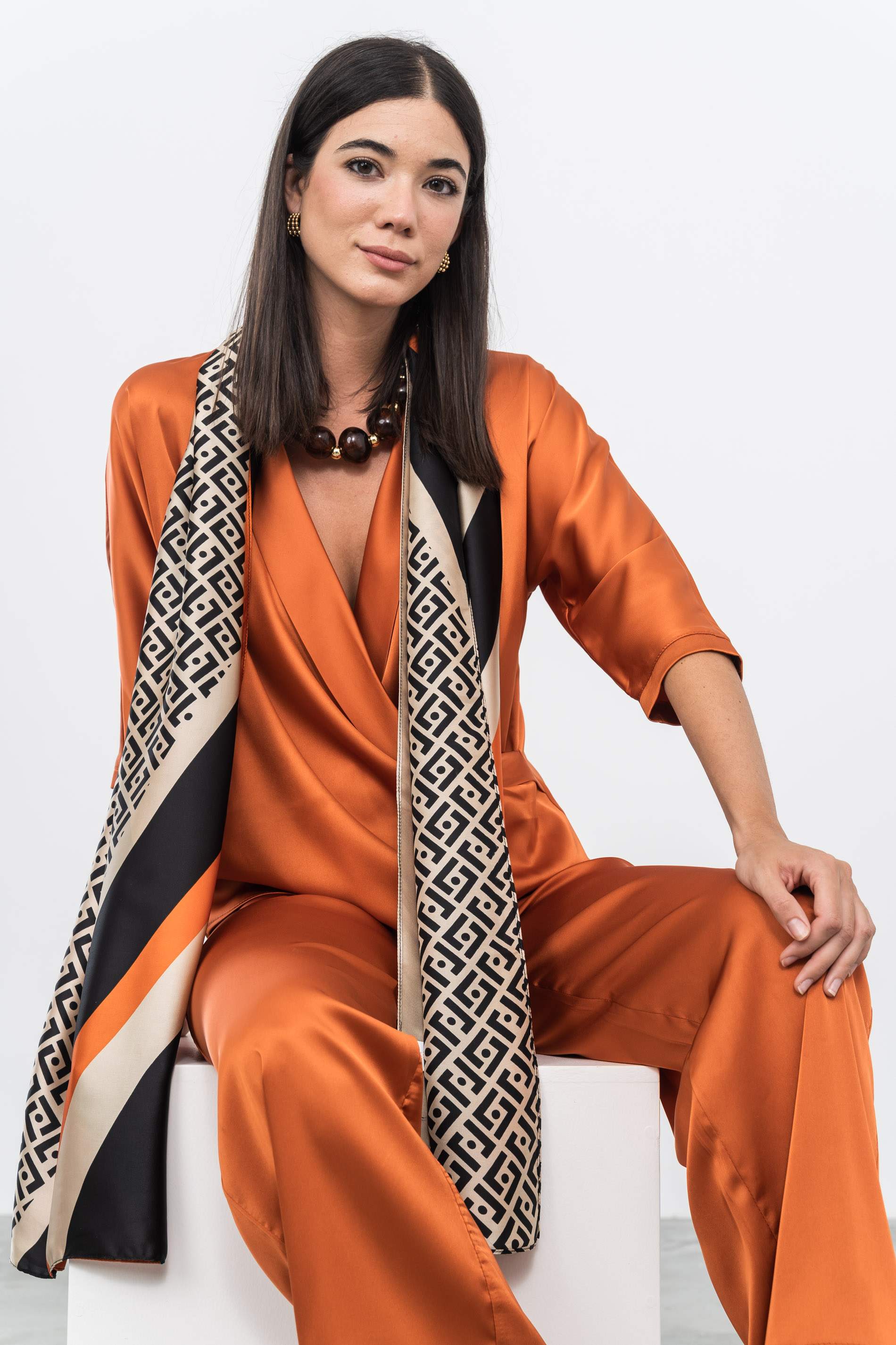 FOULARD EFECTO SEDA COMBINADO