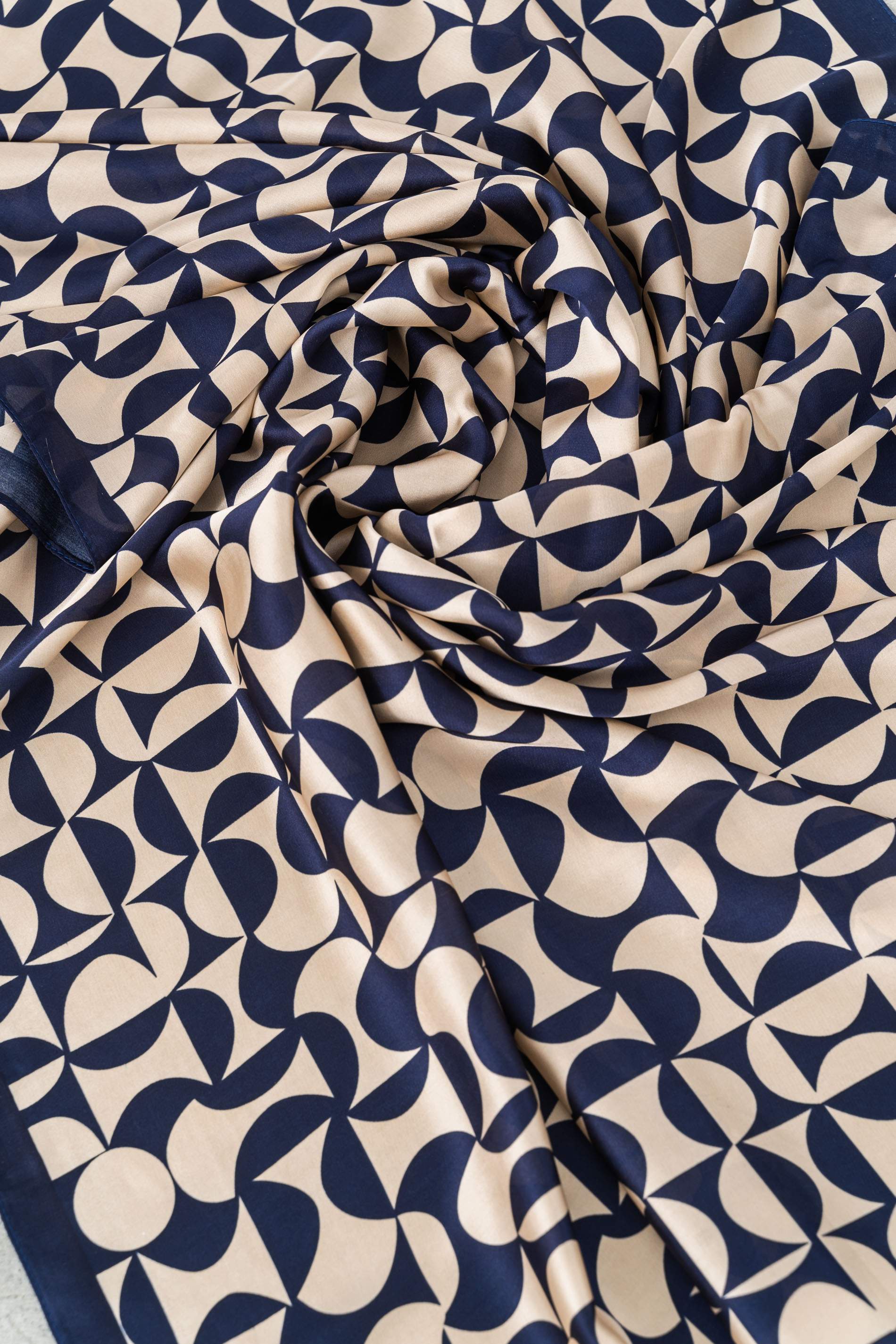 FOULARD EFECTO SEDA BICOLOR