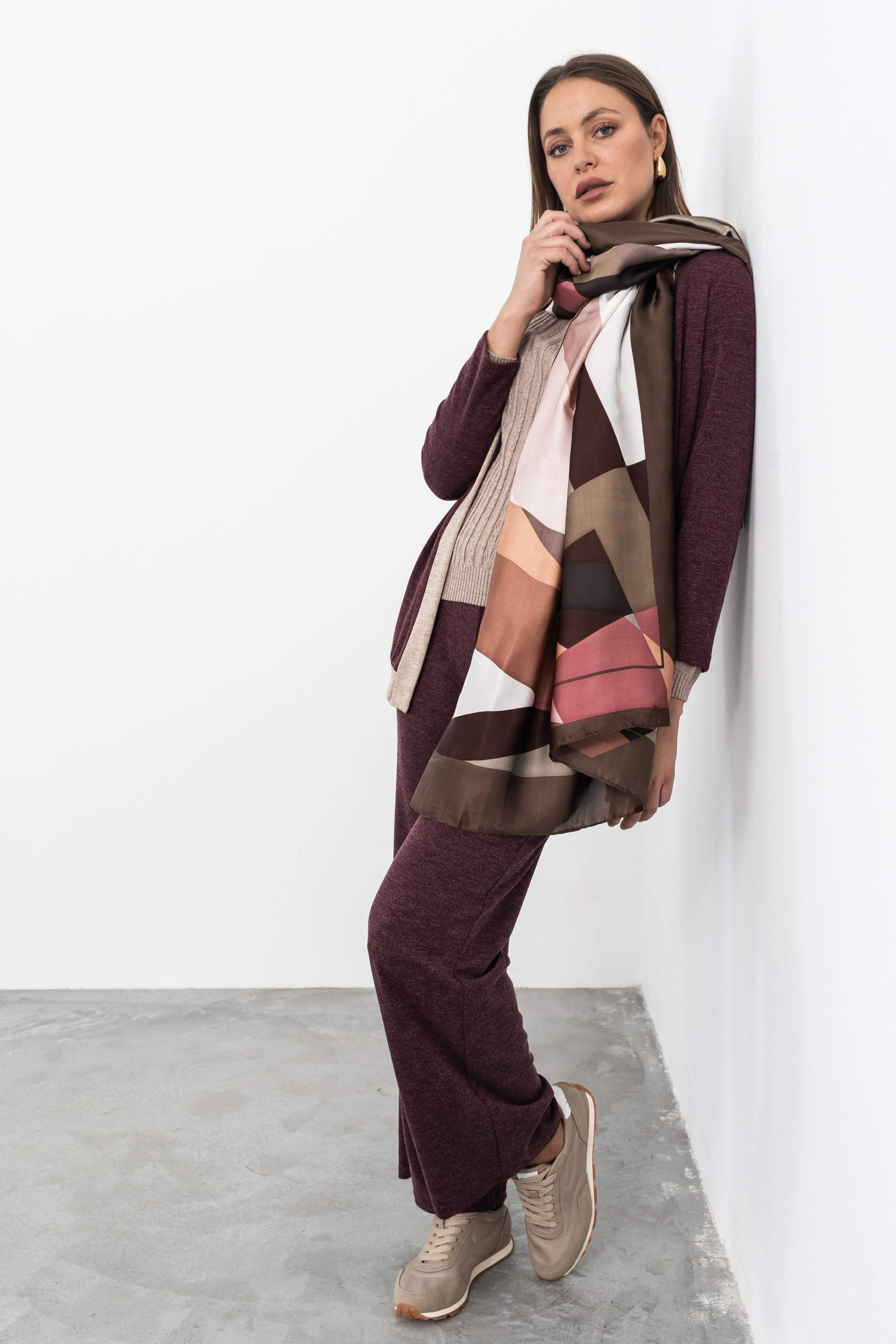FOULARD EFECTO SEDA ABSTRACTO