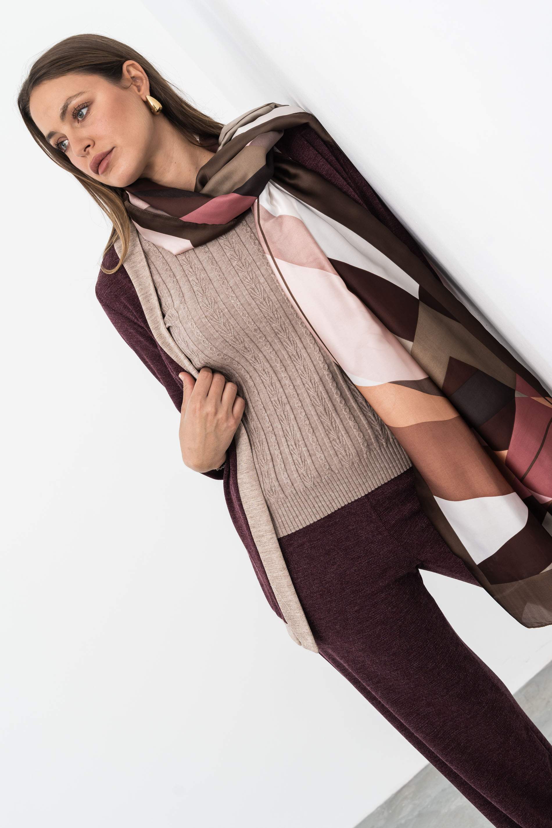 FOULARD EFECTO SEDA ABSTRACTO