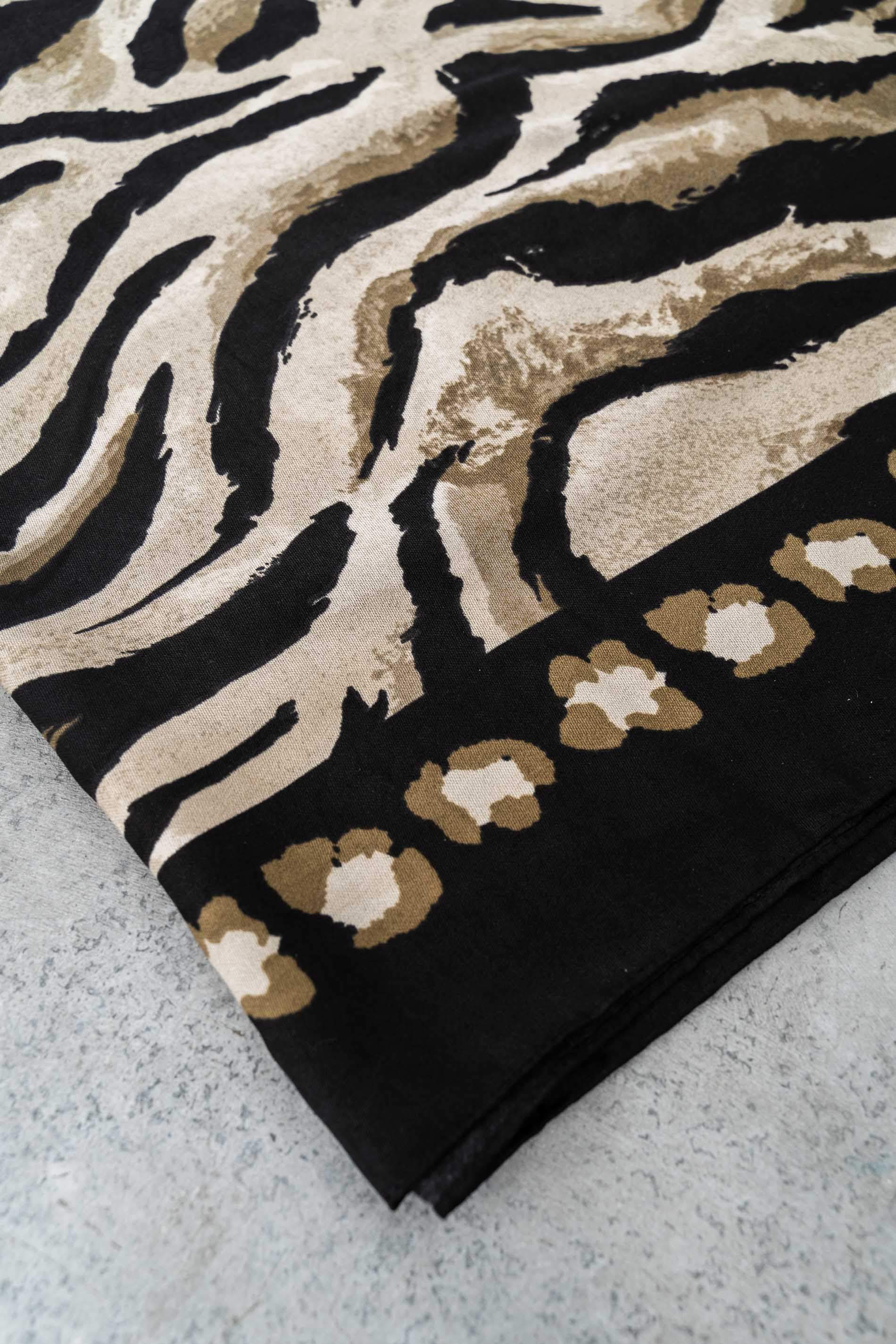 FOULARD ANIMAL COMBINADO KAKI