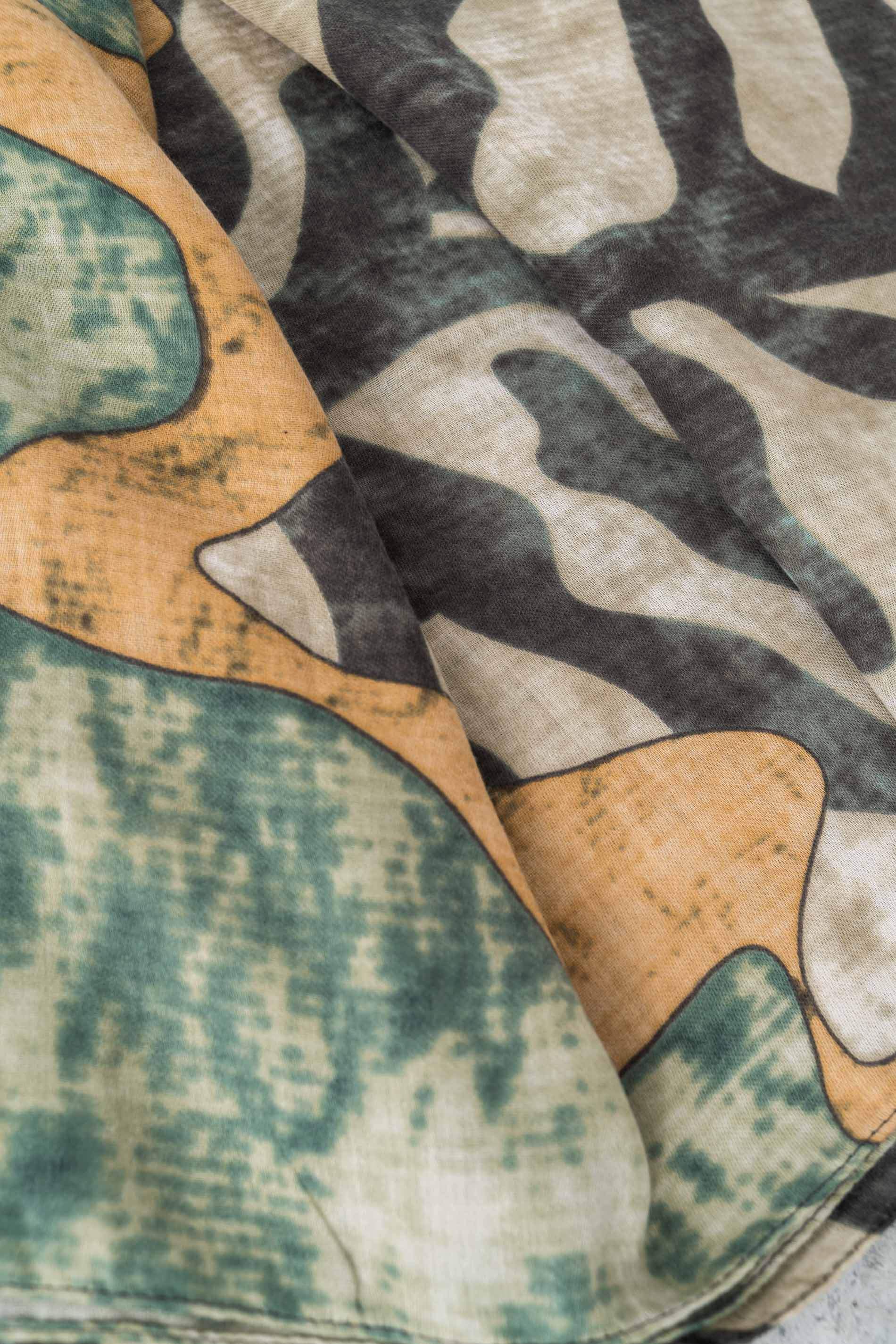 FOULARD ESTAMPADO JIRAFA VERDE