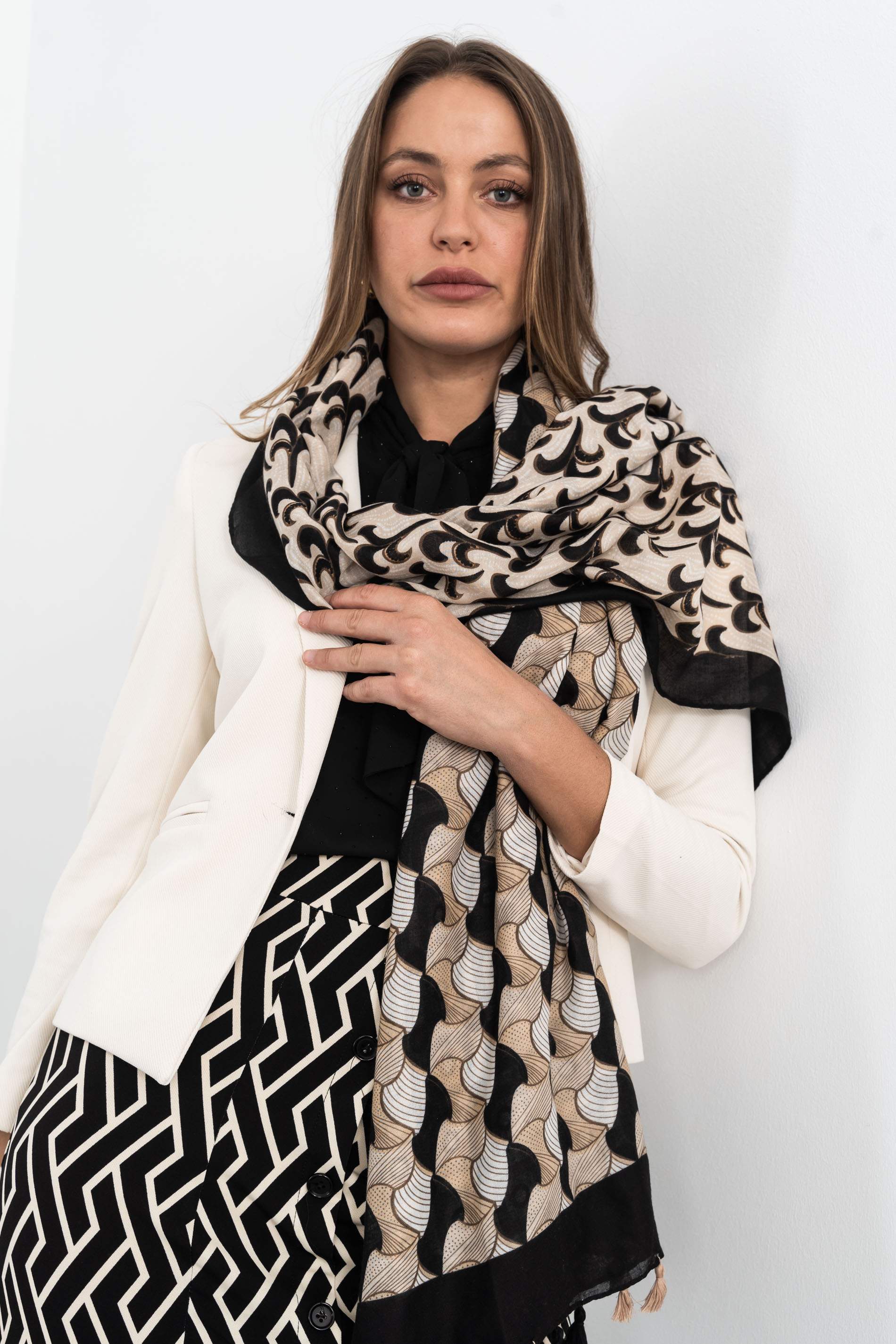 FOULARD ESTAMPADO COMBINADO
