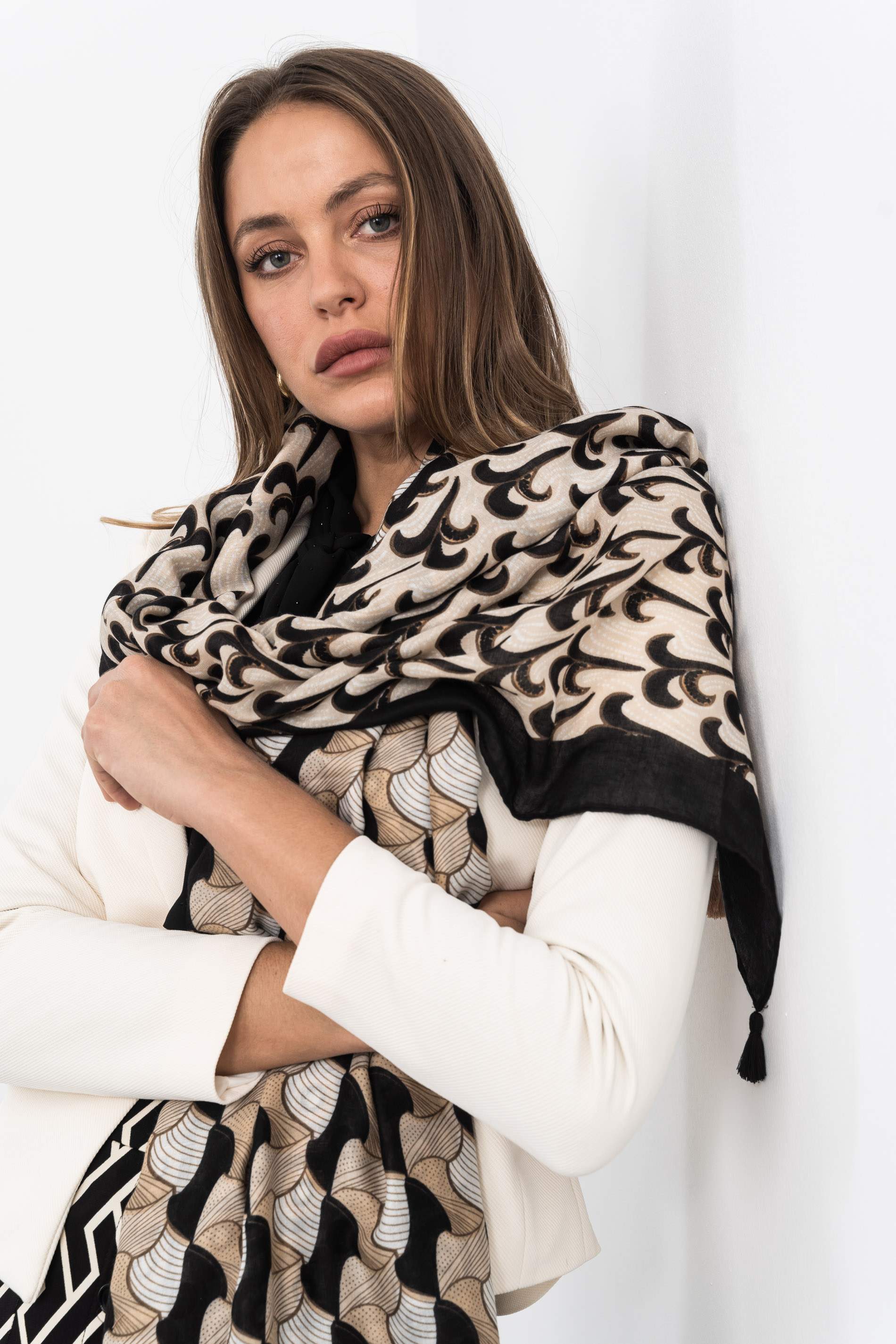 FOULARD ESTAMPADO COMBINADO