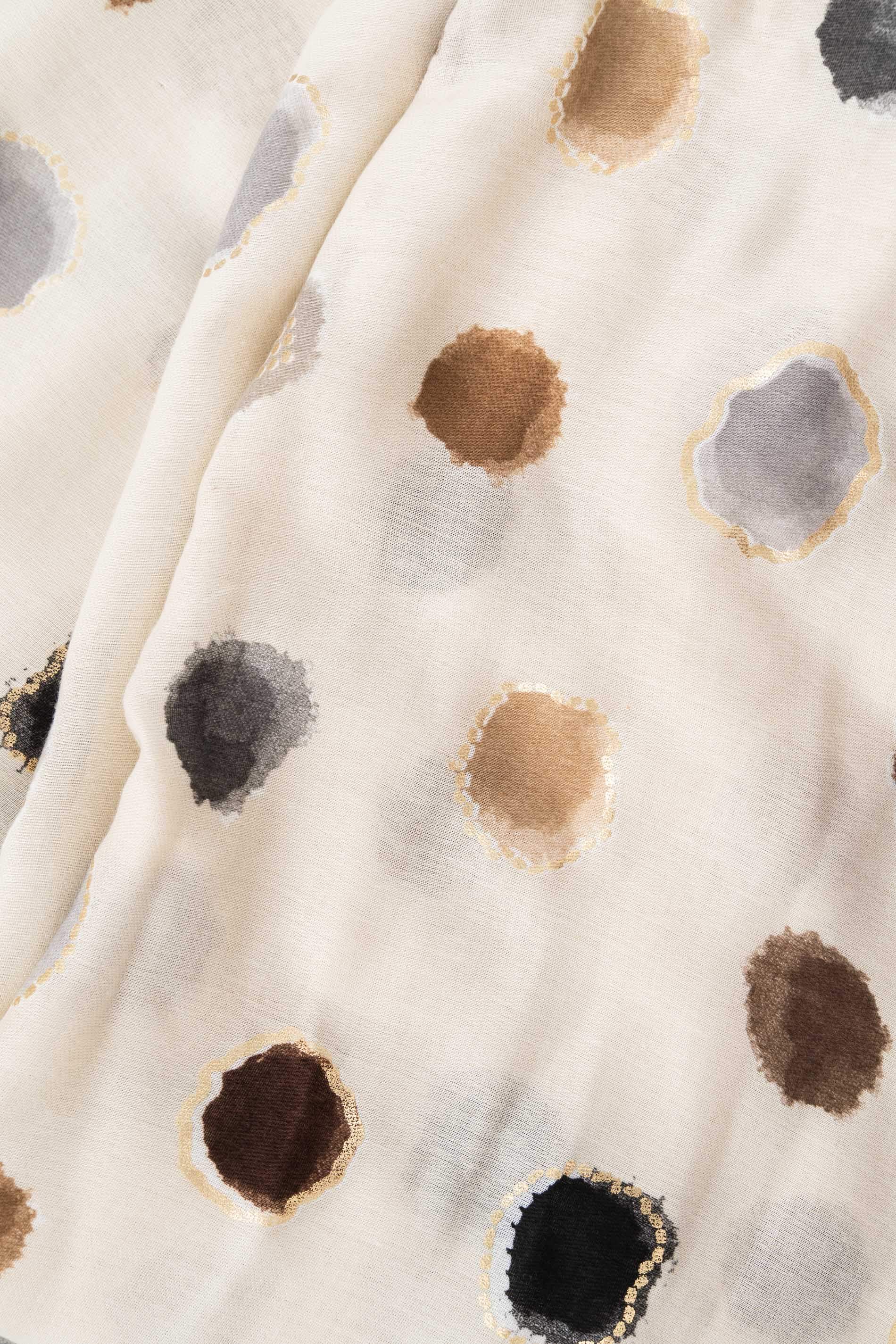 FOULARD TOPOS ORO CRUDO