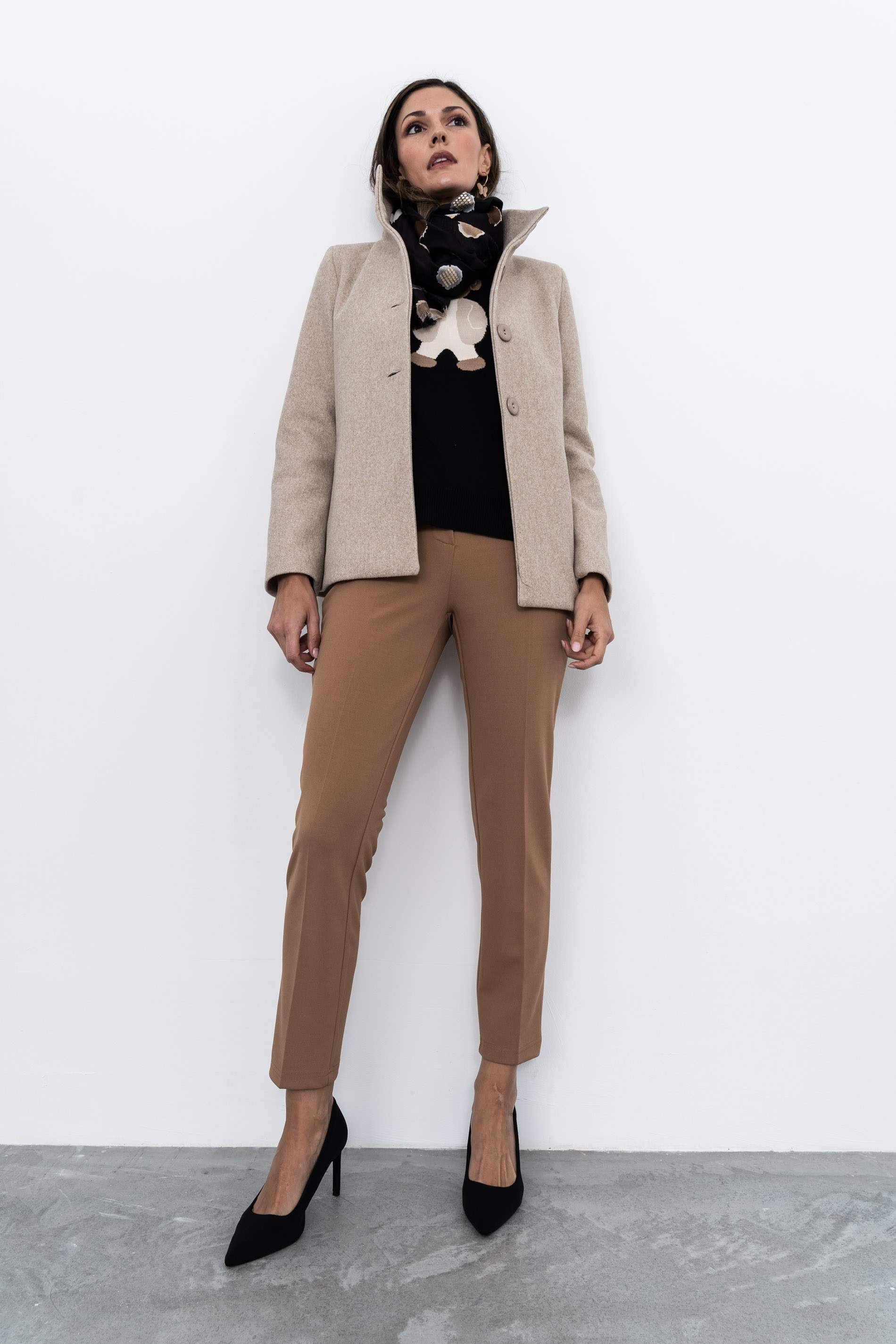 FOULARD TOPOS ORO NEGRO