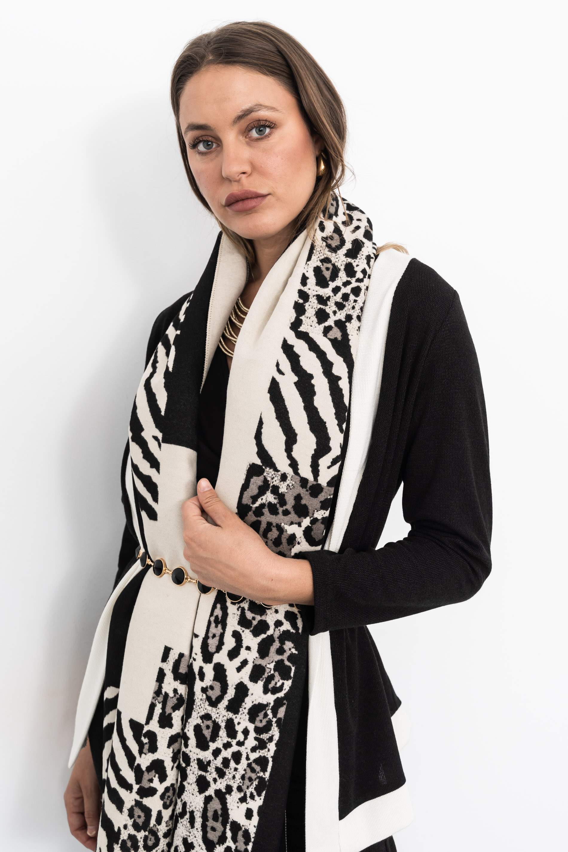 ESTOLA PATCHWORD ANIMAL NEGRO