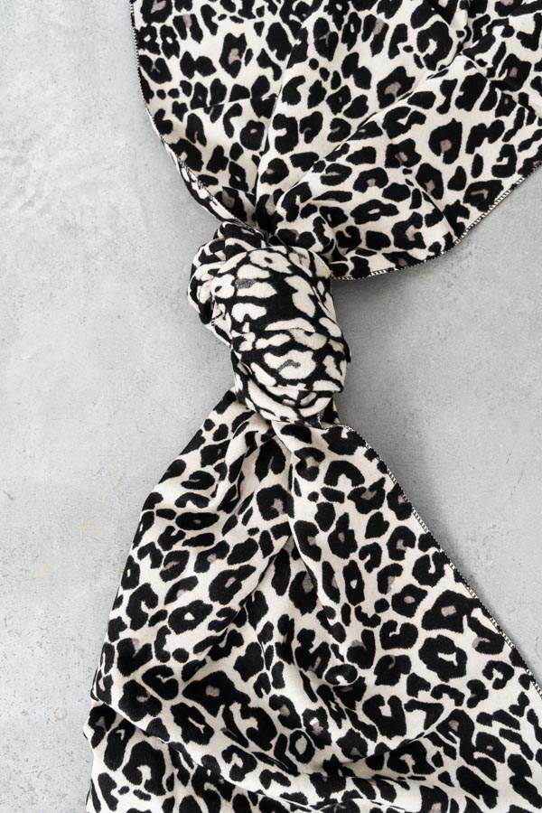 ESTOLA REVERSIBLE ANIMAL NEGRO