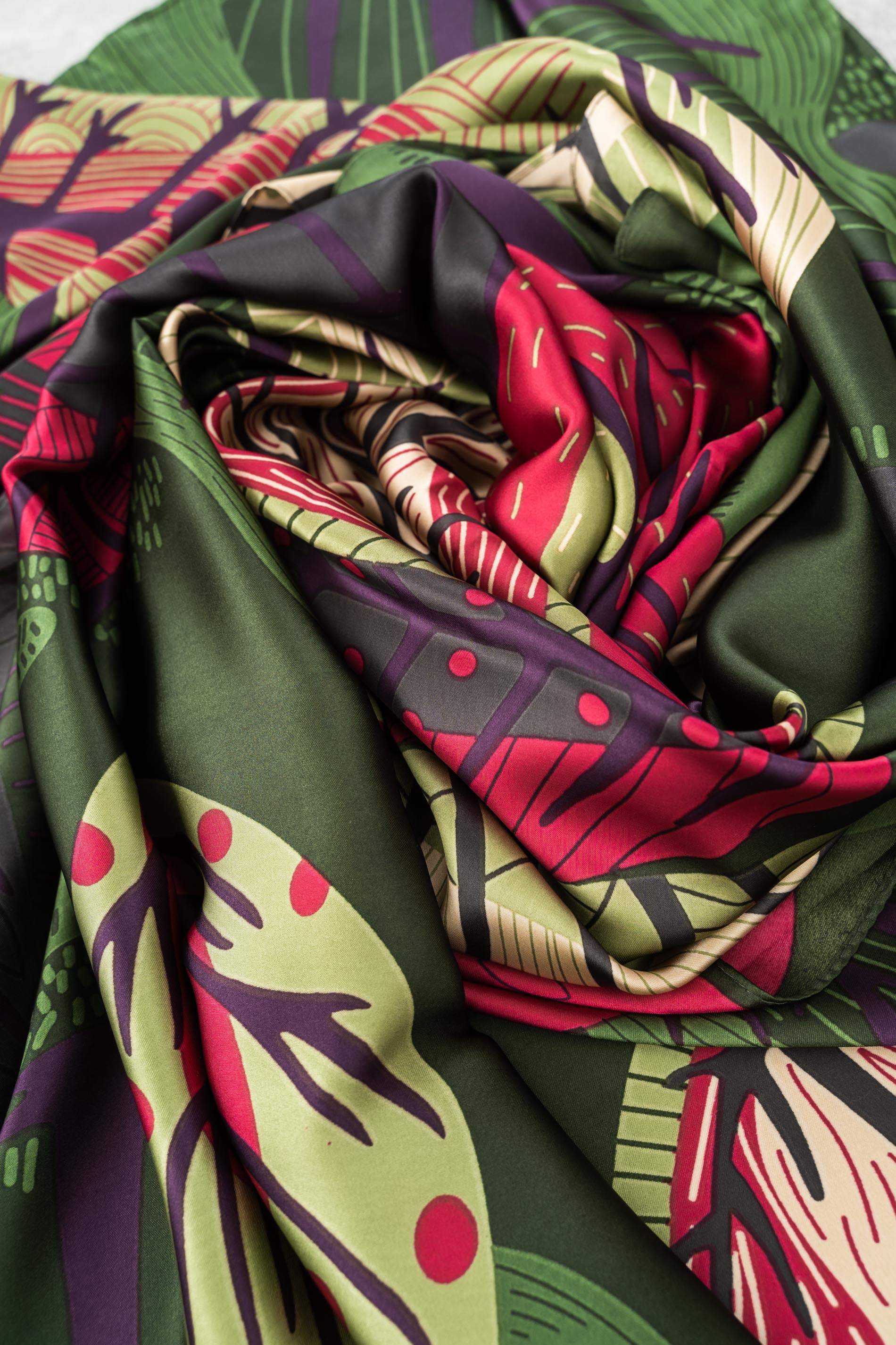 FOULARD EFECTO SEDA ÁRBOL