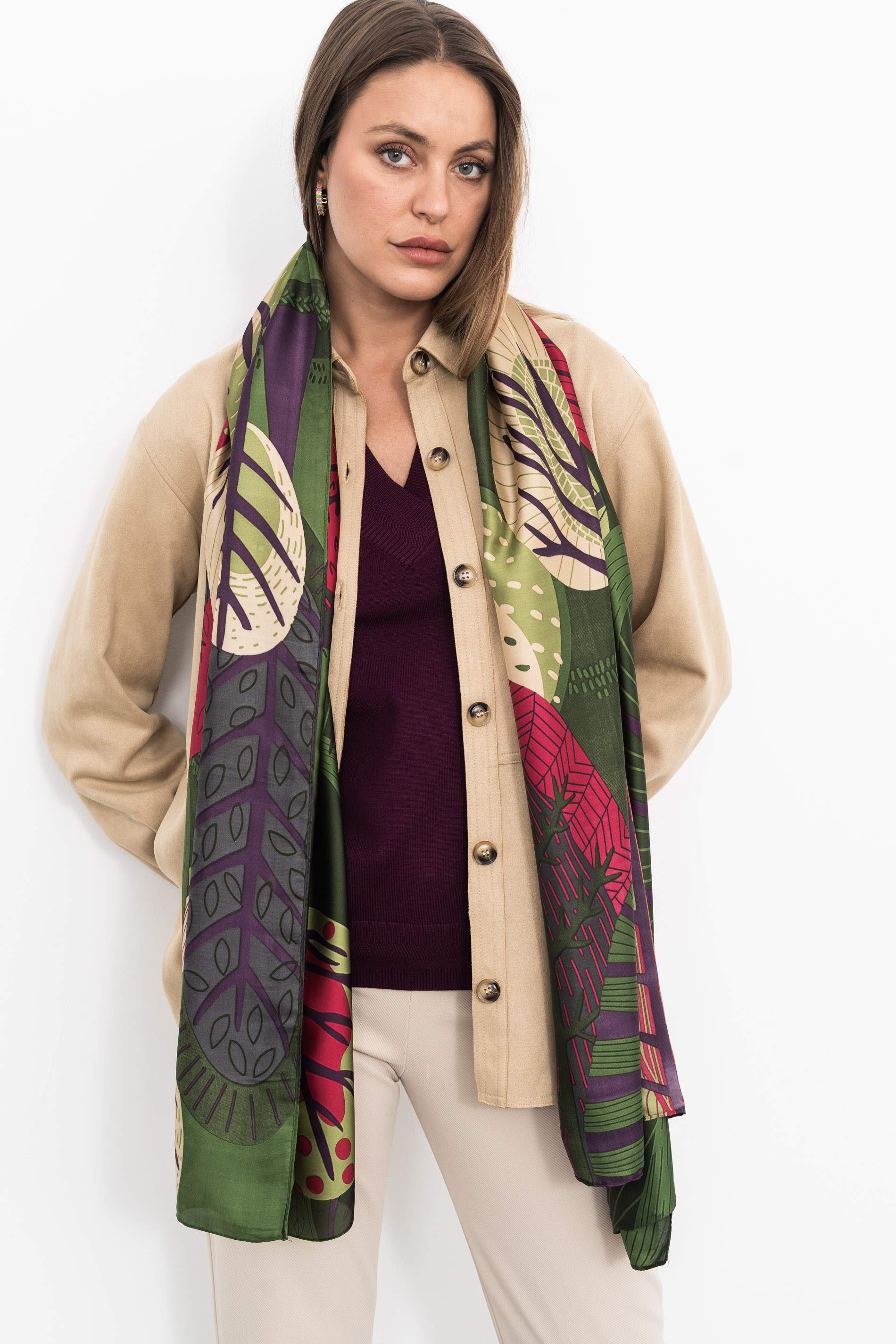 FOULARD EFECTO SEDA ÁRBOL