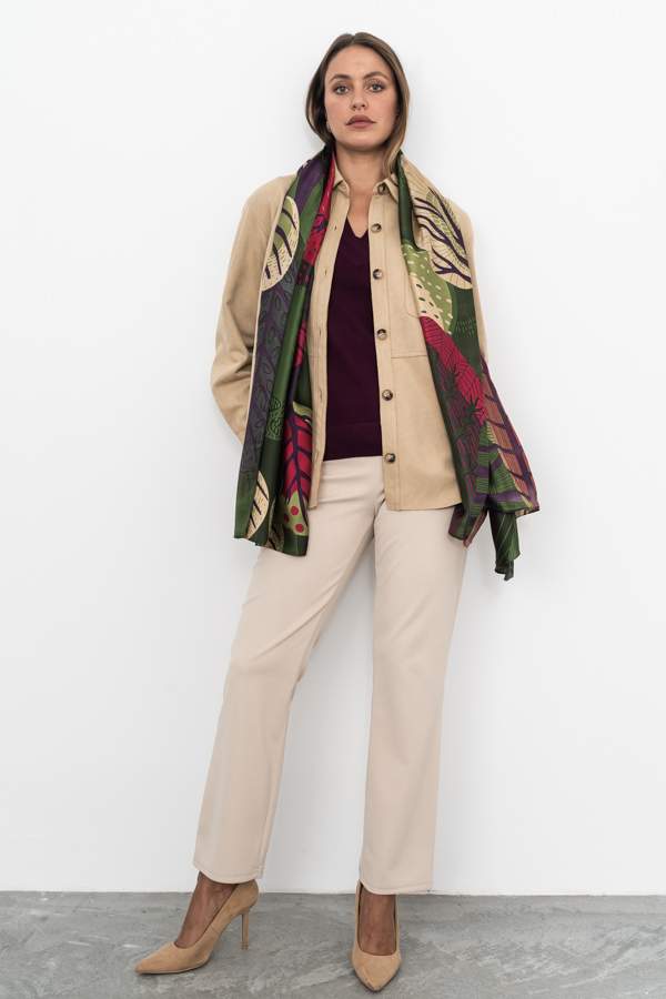 FOULARD EFECTO SEDA ÁRBOL