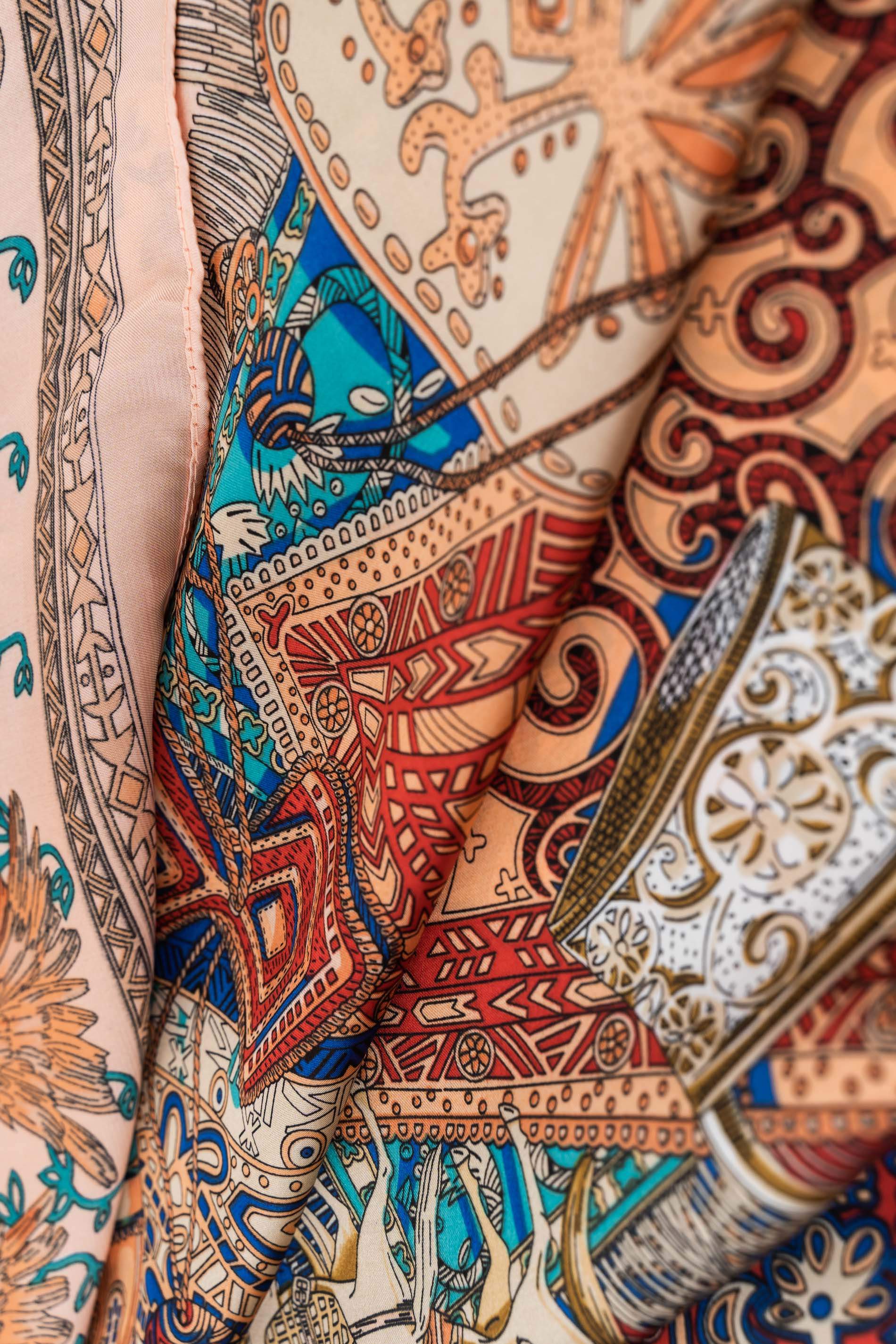 FOULARD EFECTO SEDA JINETE