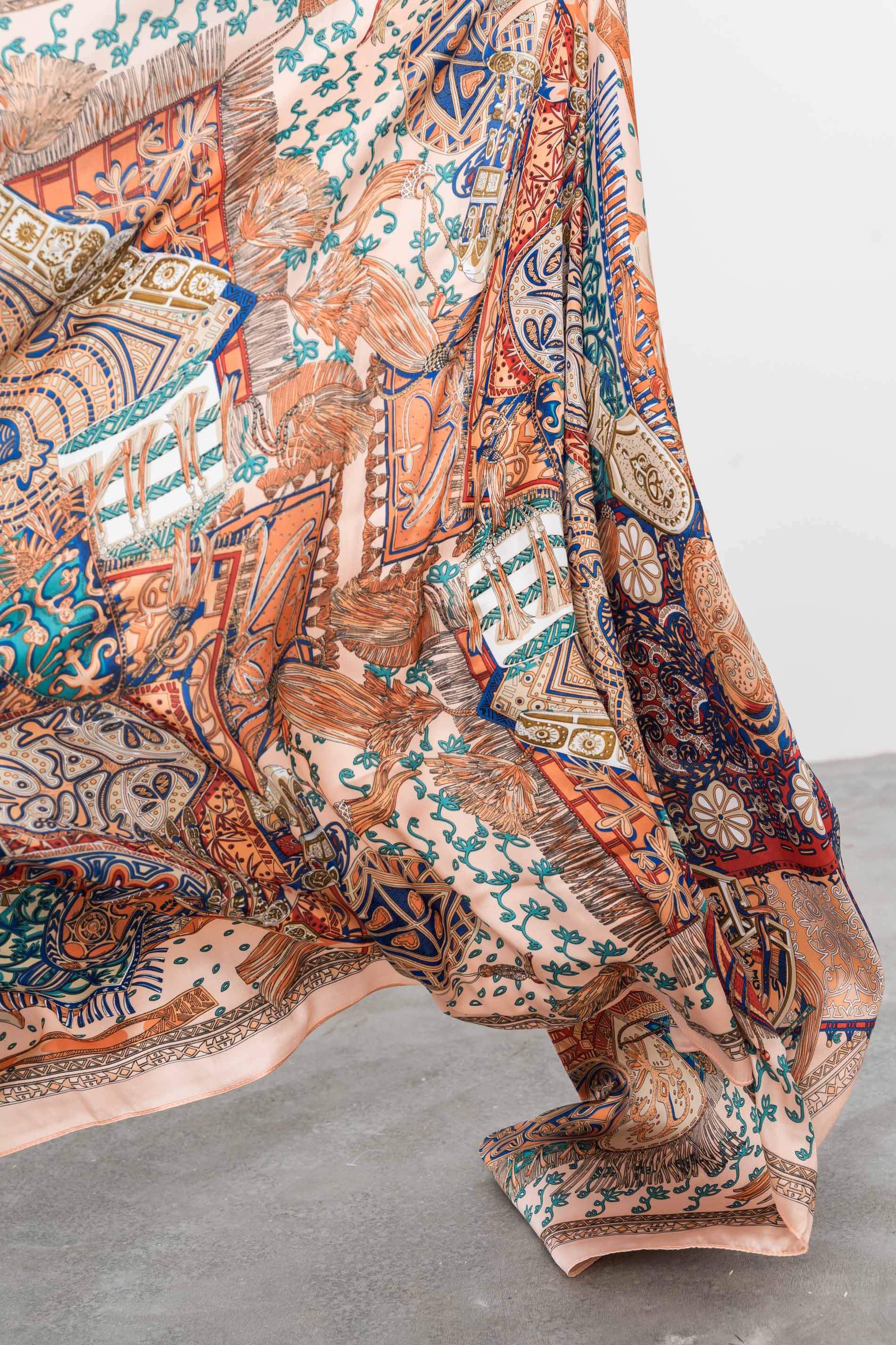 FOULARD EFECTO SEDA JINETE