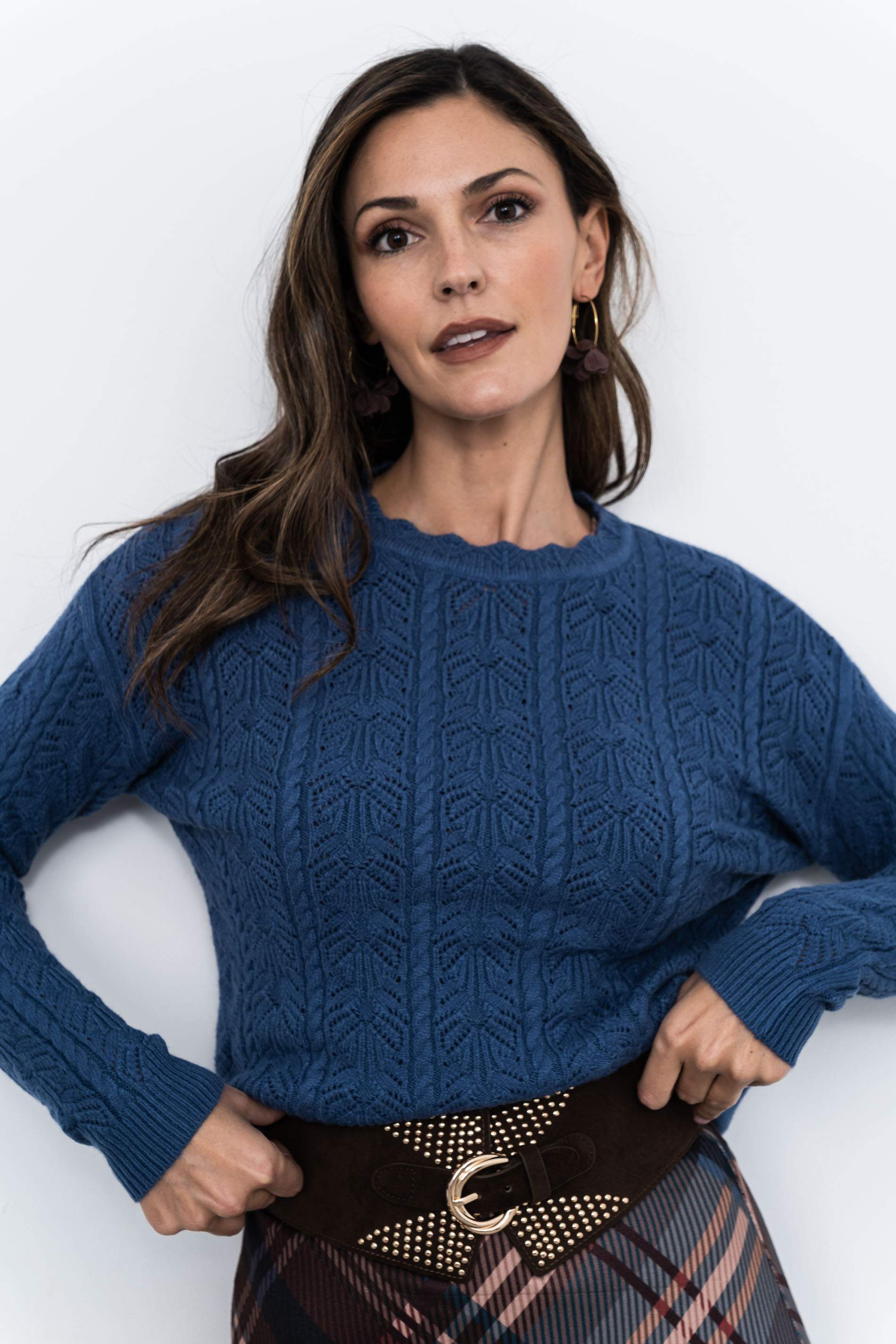 JERSEY CALADOS TRENZAS AZUL