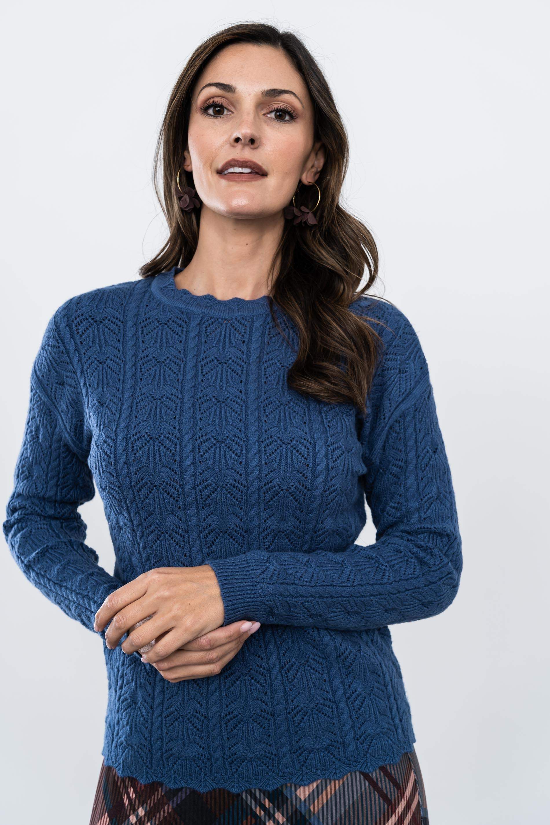 JERSEY CALADOS TRENZAS AZUL