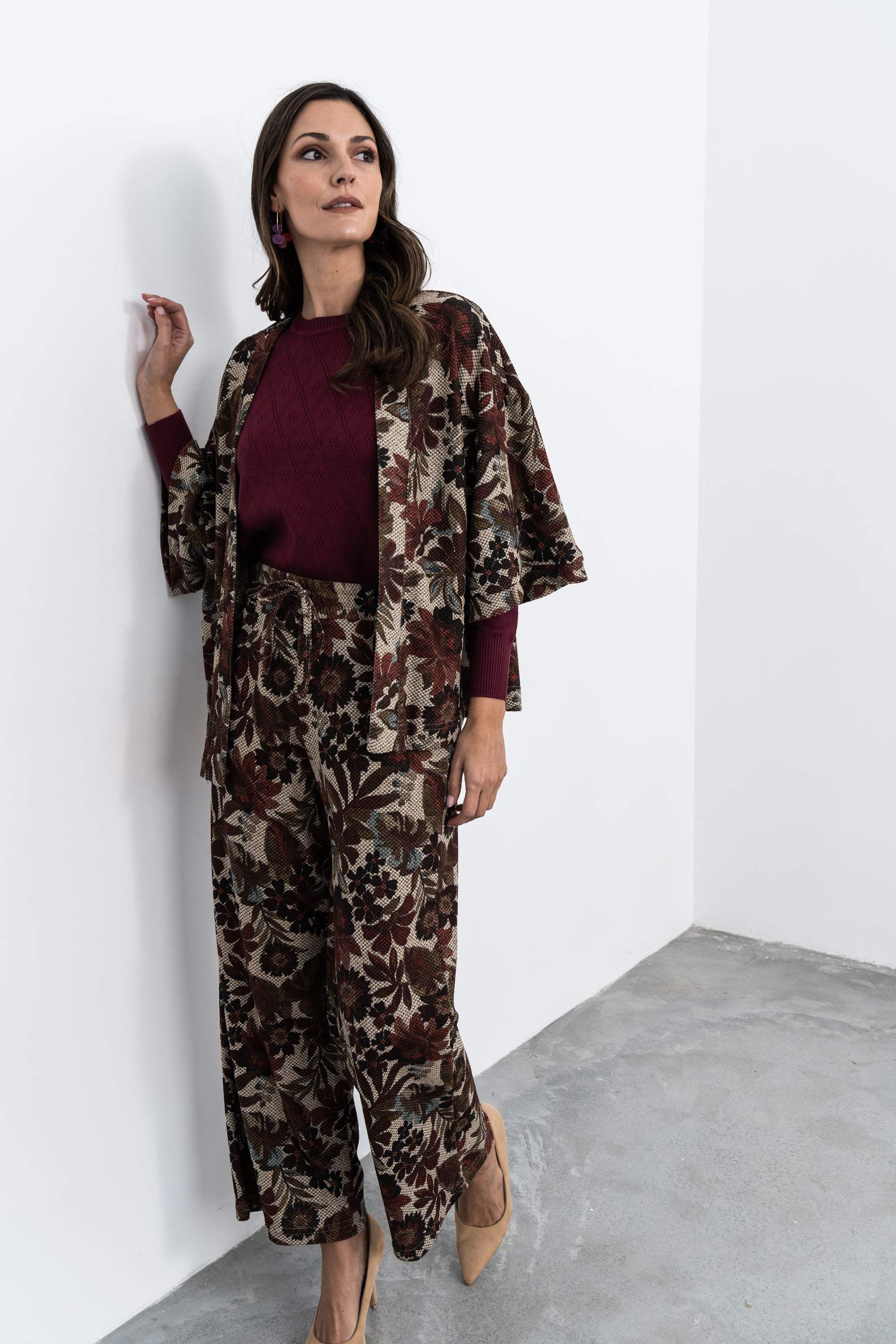 JERSEY CALADOS ROMBOS BURDEOS