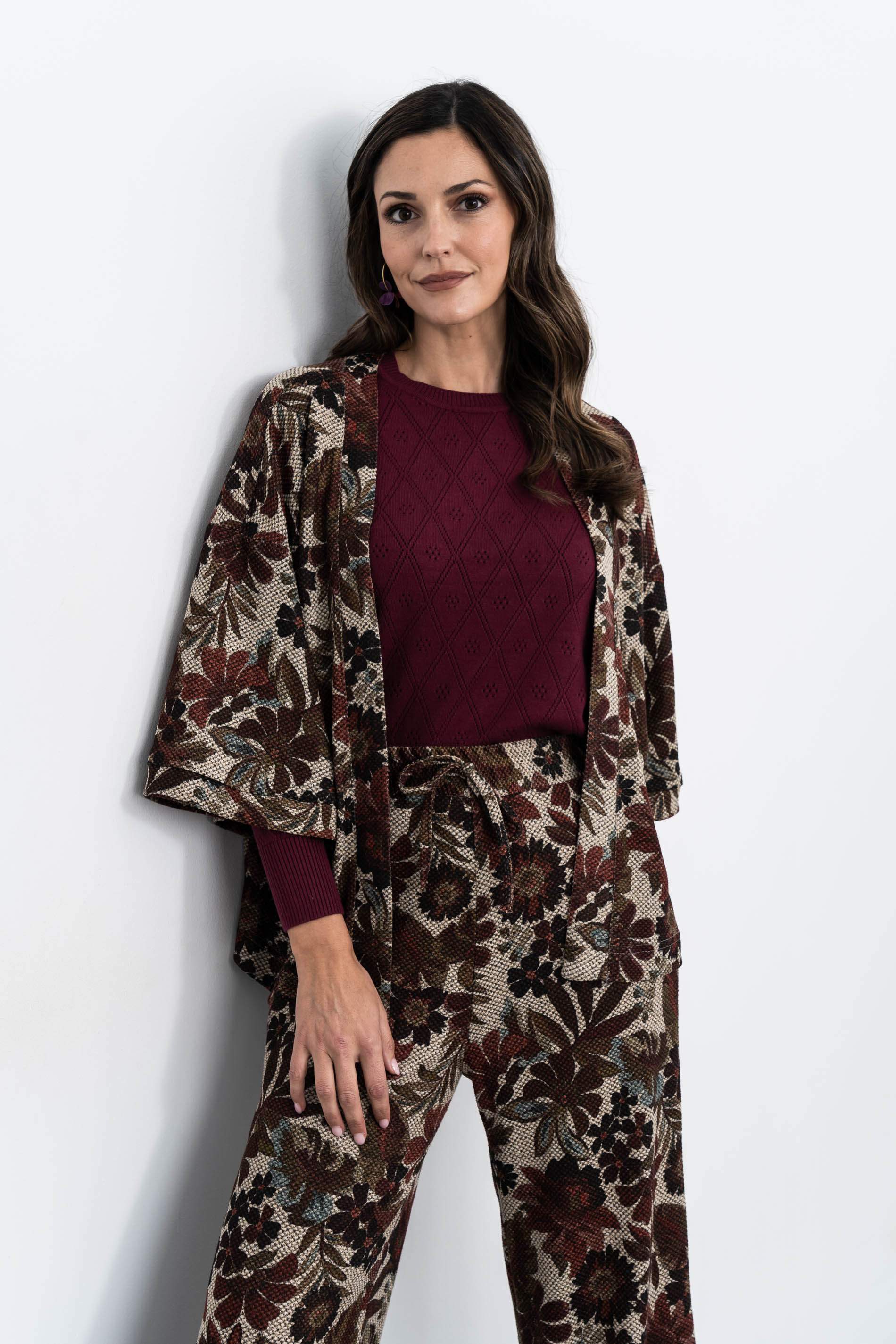 JERSEY CALADOS ROMBOS BURDEOS