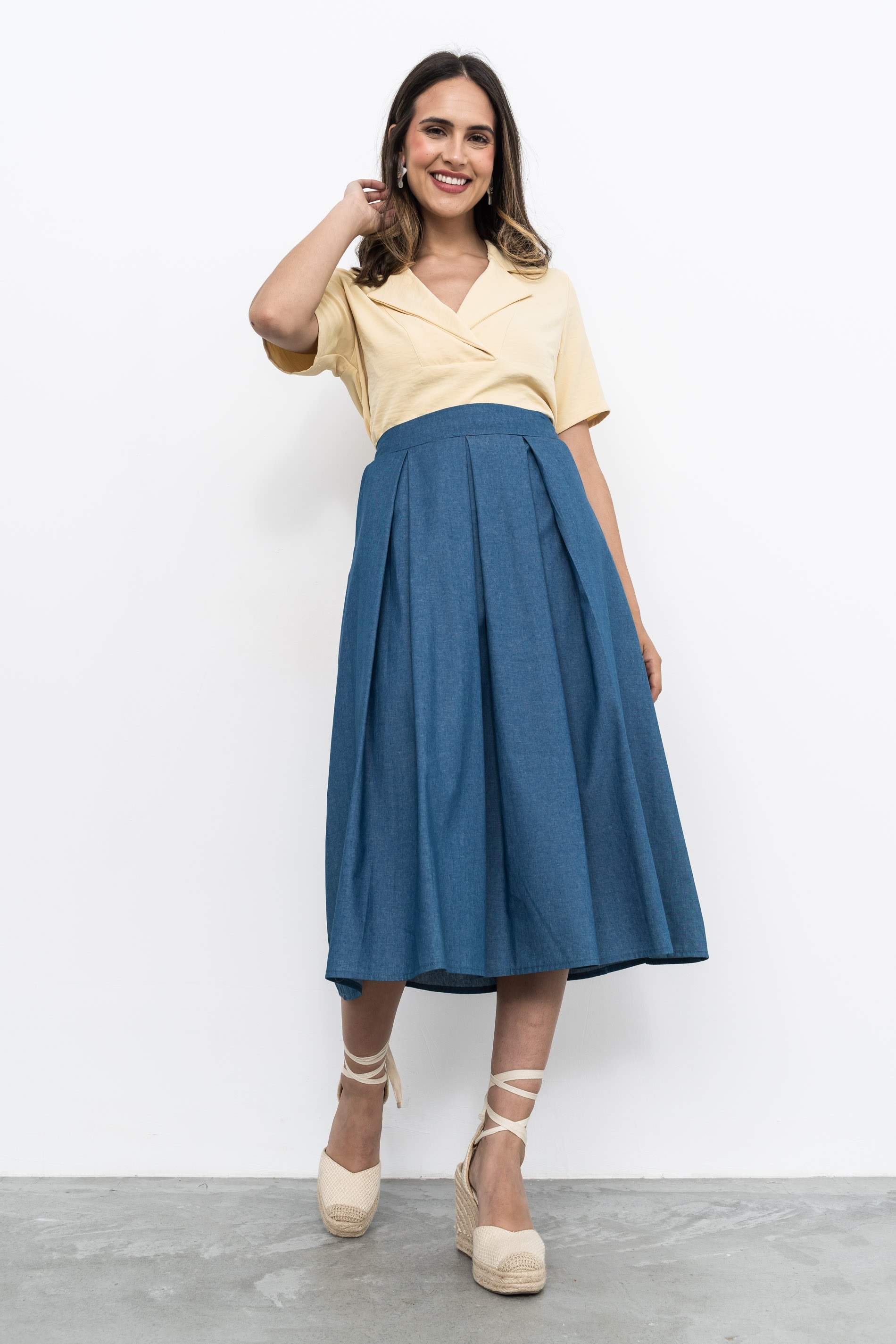 BLUSA SOLAPA VAINILLA