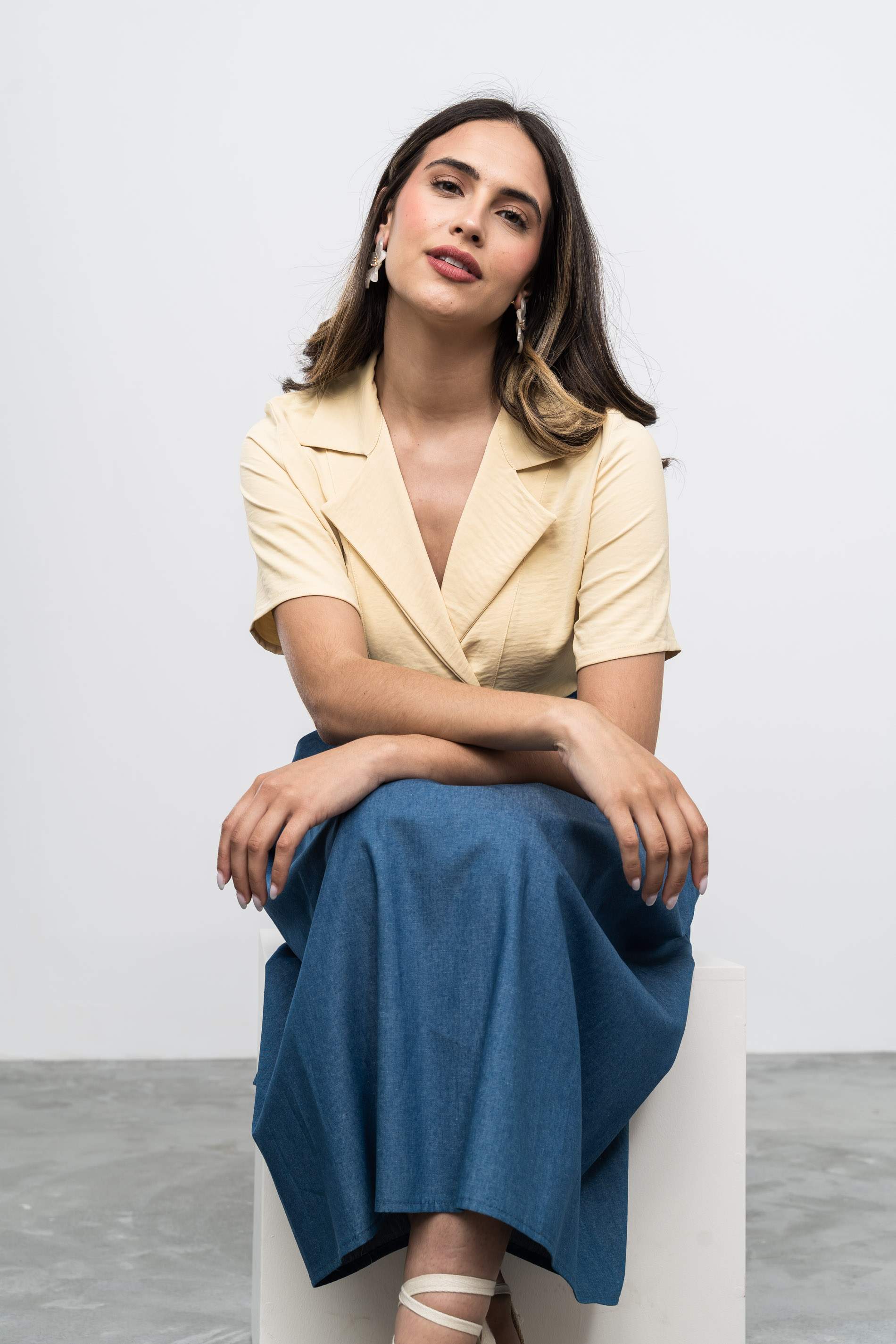 BLUSA SOLAPA VAINILLA