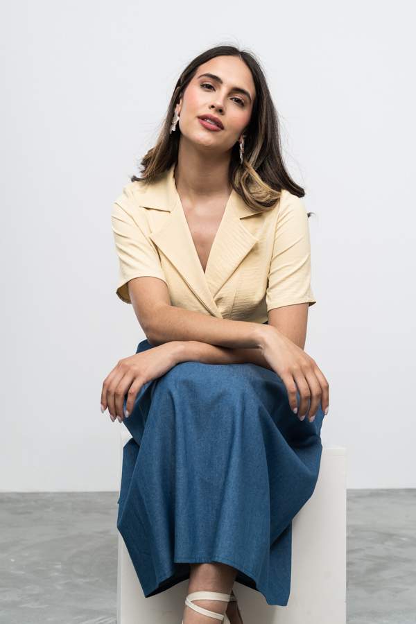 BLUSA SOLAPA VAINILLA
