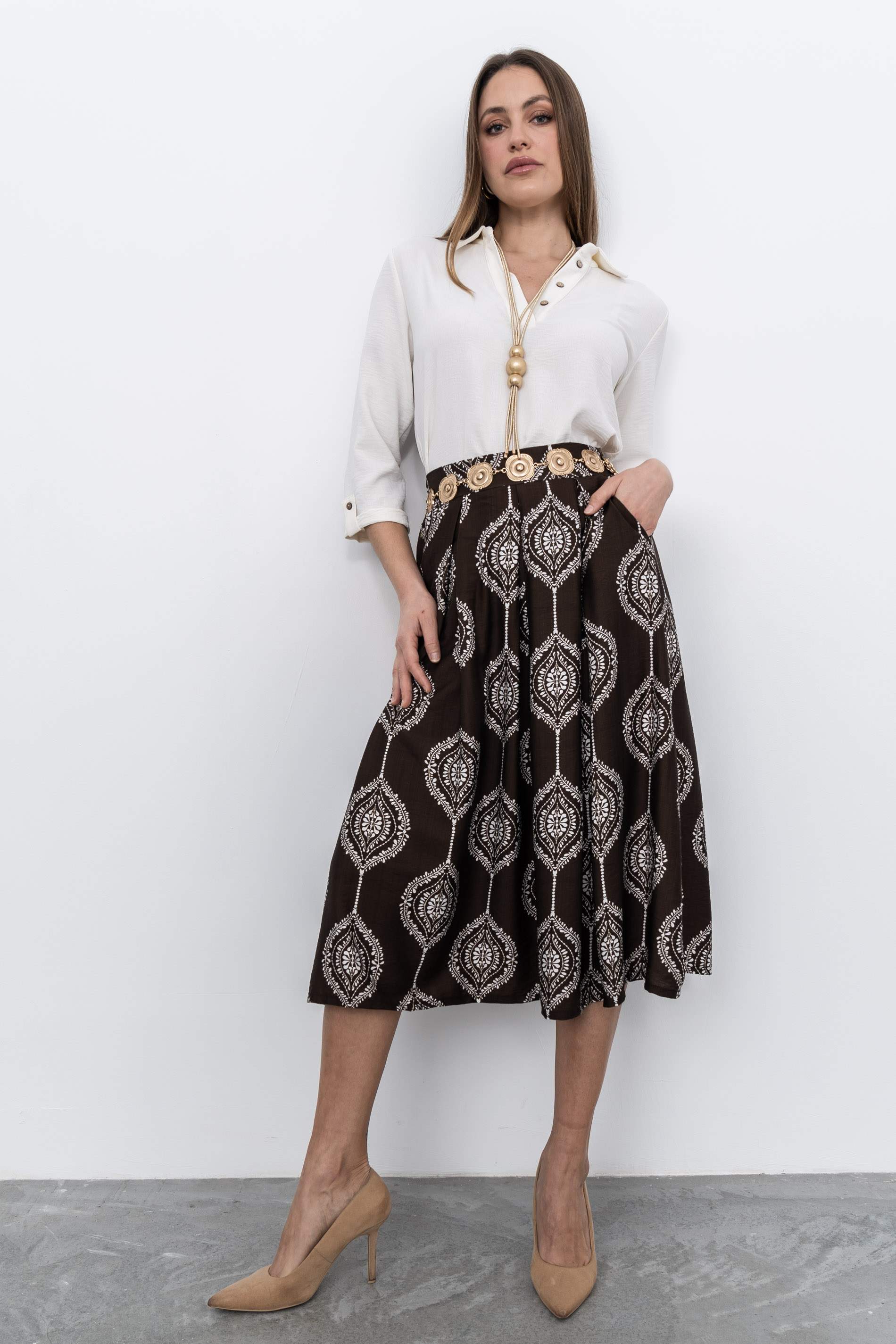 FALDA TABLAS DIBUJOS CHOCOLATE