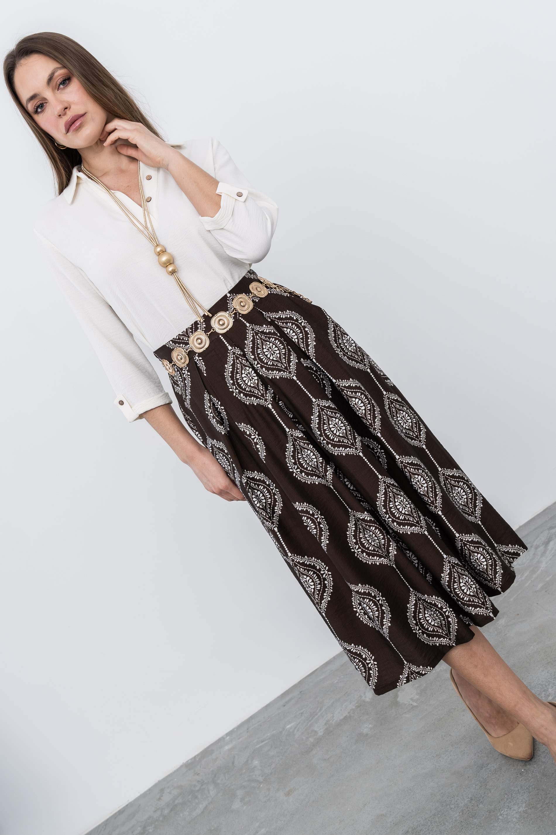 FALDA TABLAS DIBUJOS CHOCOLATE