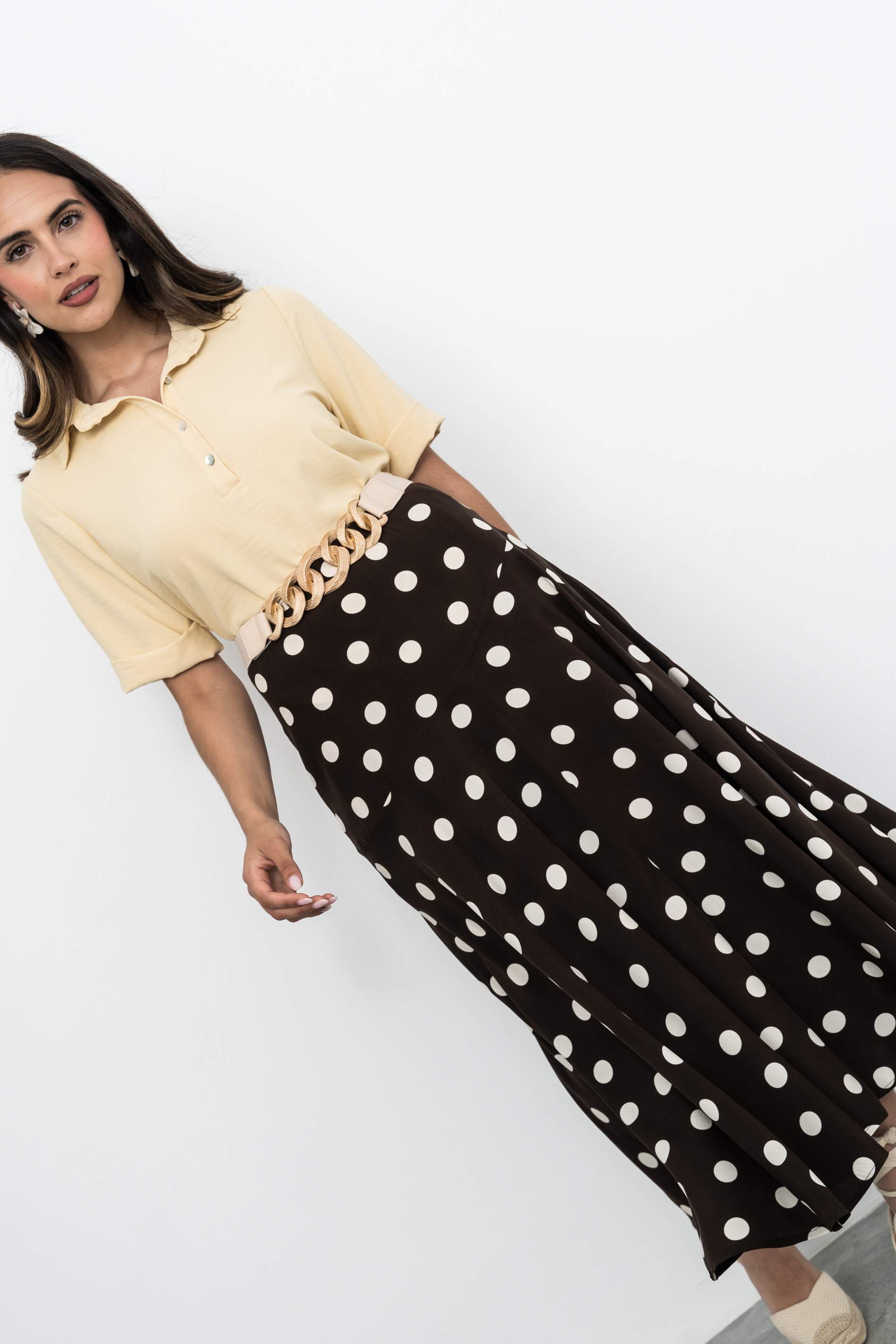 BLUSA TIPO POLO VAINILLA