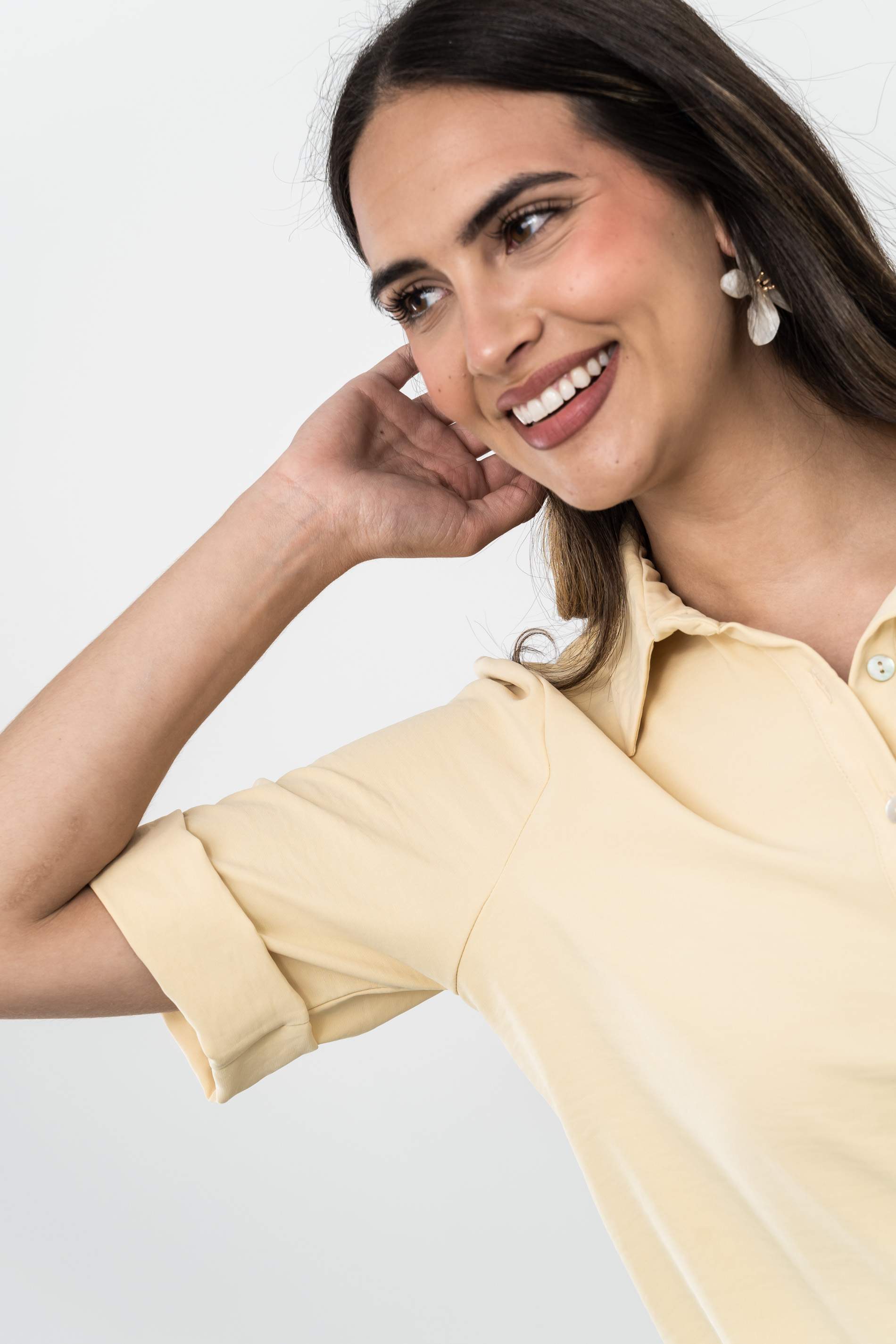 BLUSA TIPO POLO VAINILLA