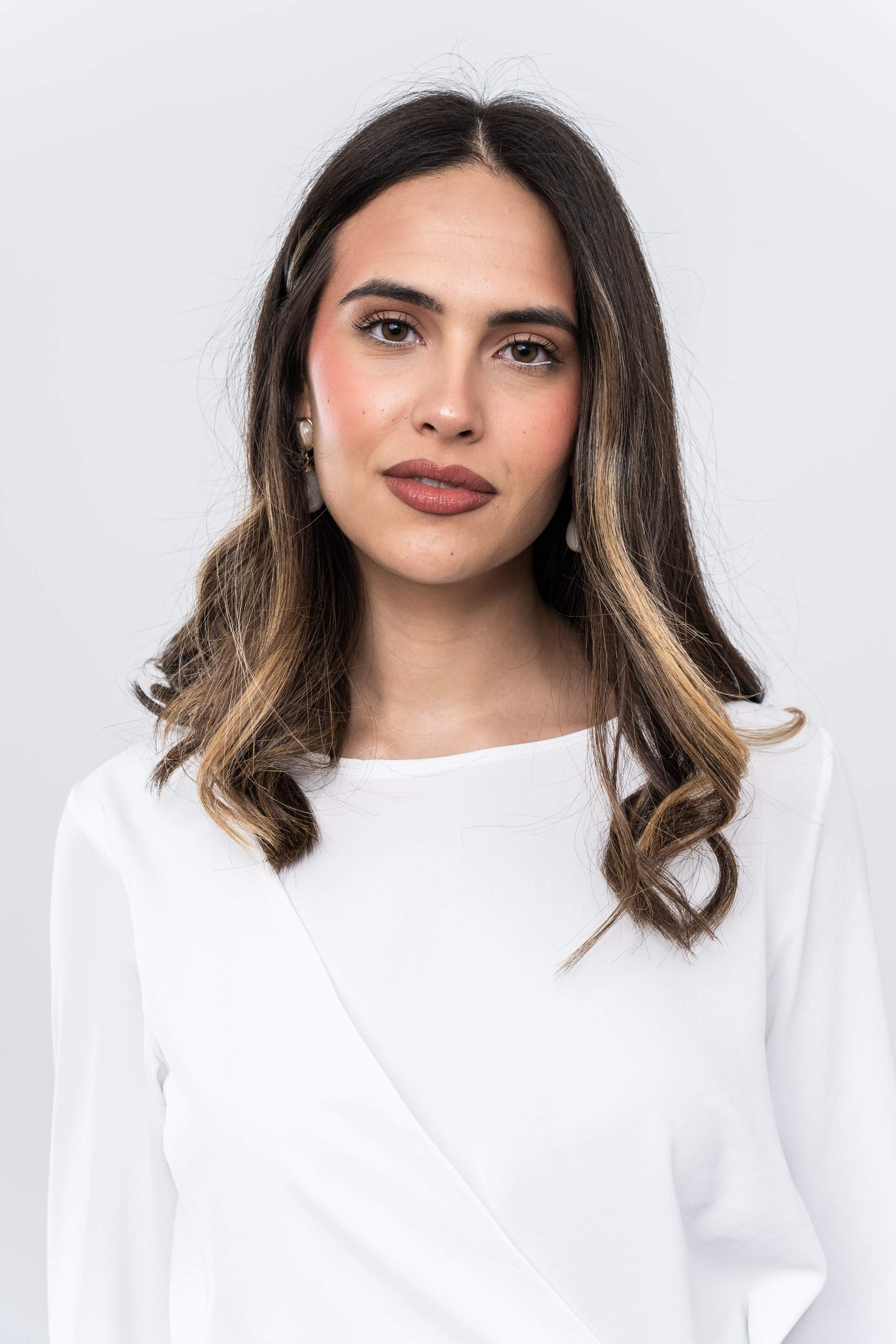 BLUSA EFECTO CRUZADO MANGA FRANCESA MARFIL