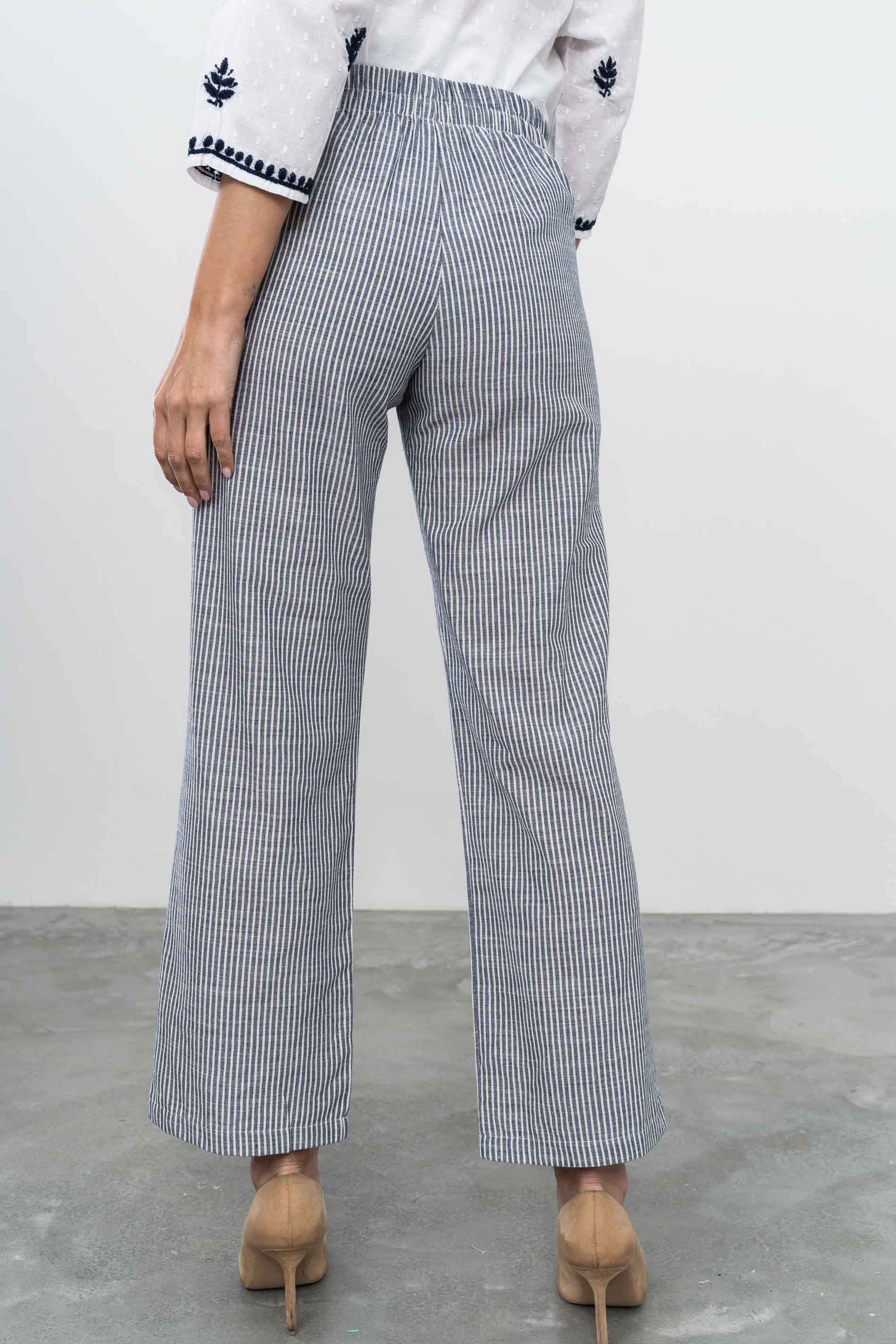 PANTALÓN RECTO MULTIRAYAS