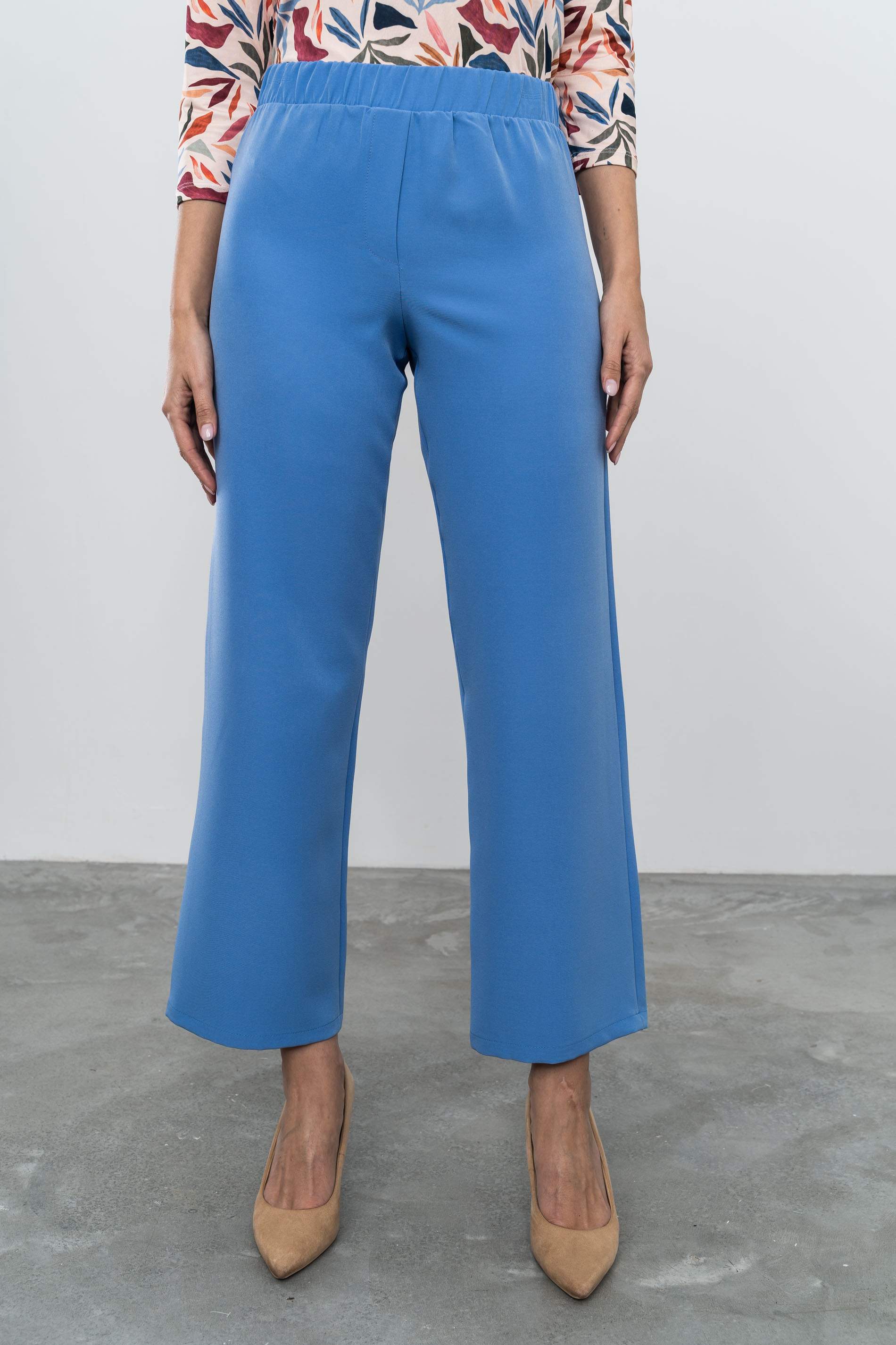 PANTALÓN RECTO COLOR AZUL