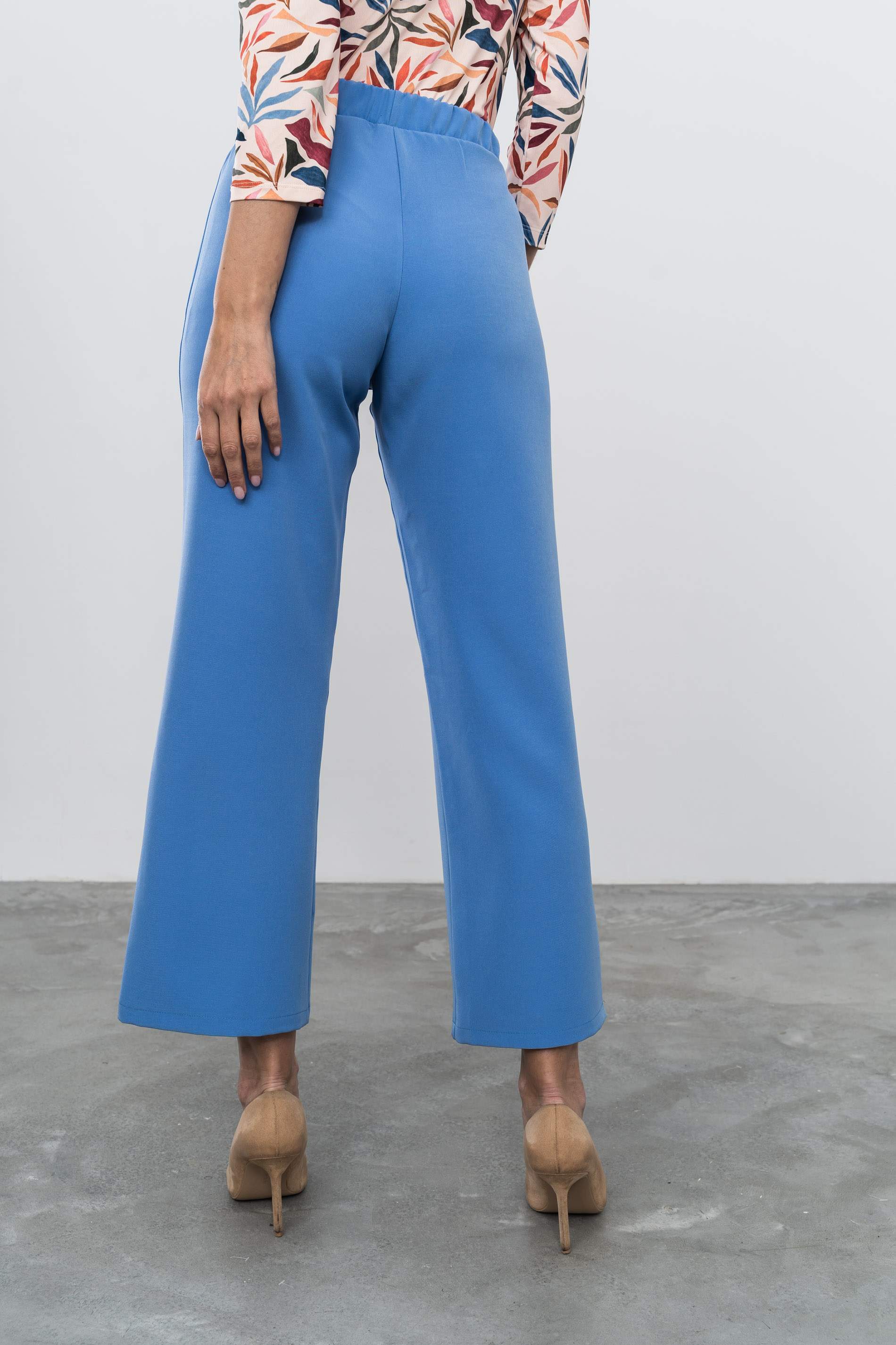 PANTALÓN RECTO COLOR AZUL