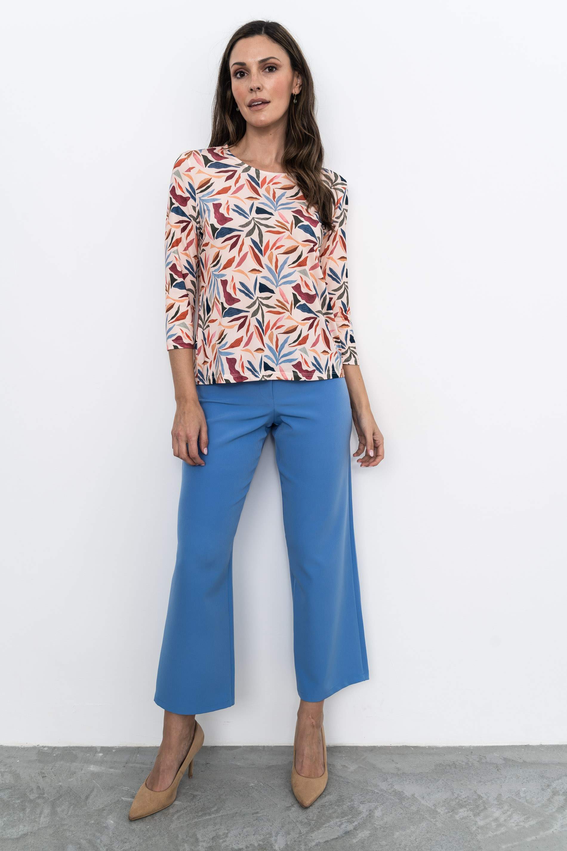 PANTALÓN RECTO COLOR AZUL