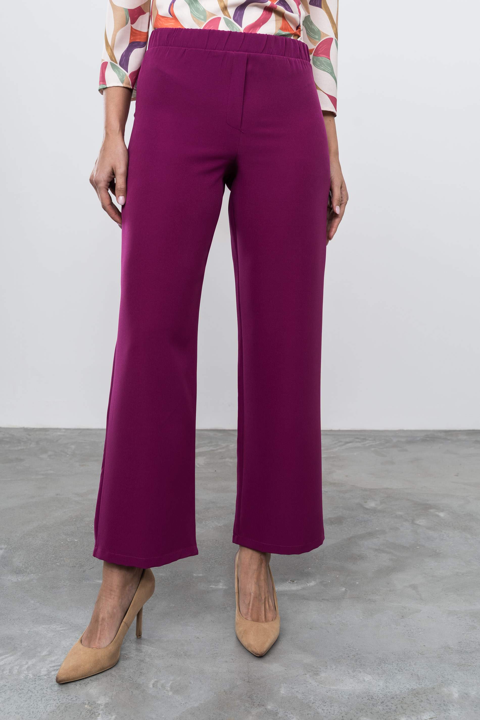 PANTALÓN RECTO COLOR BUGANVILLA