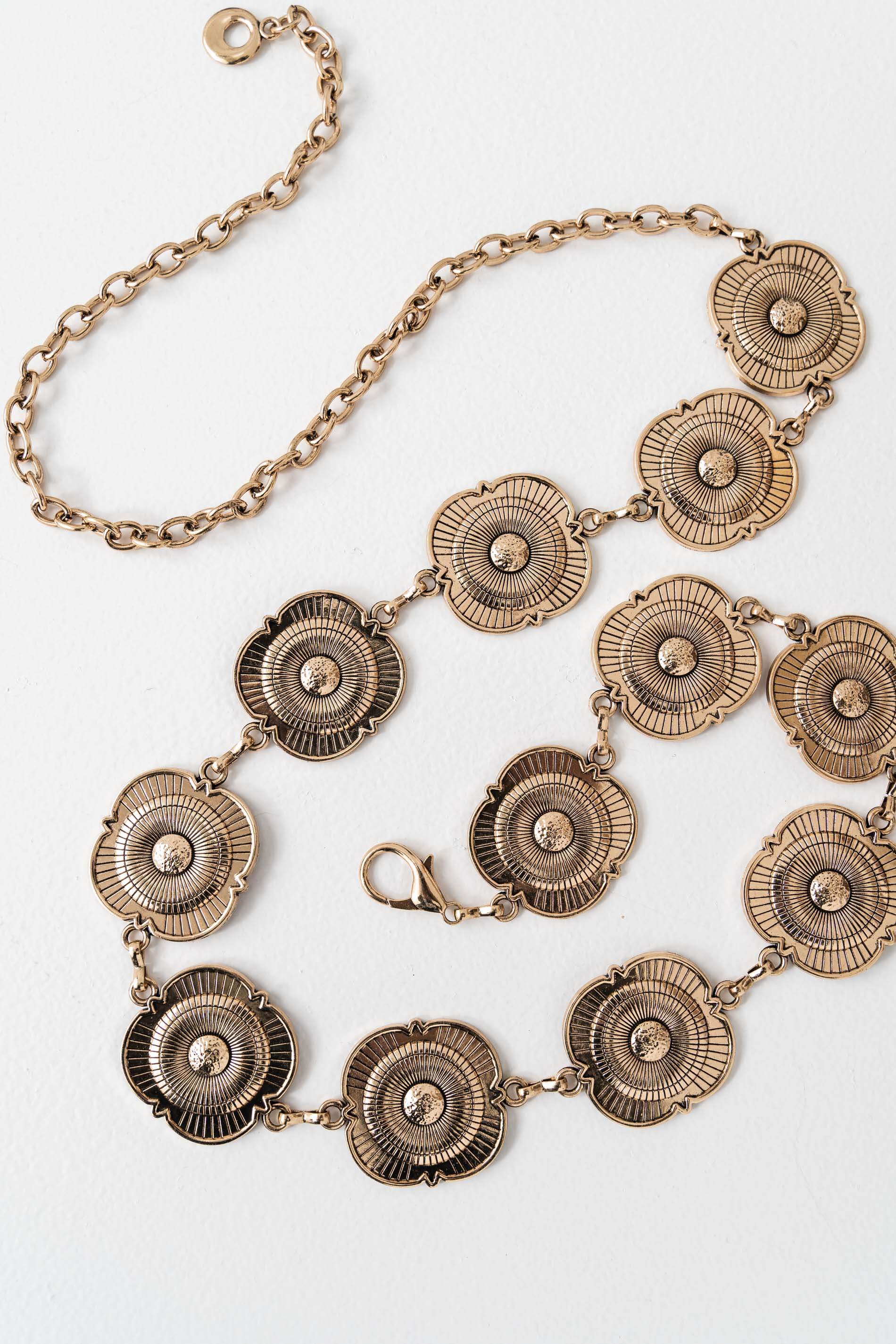 CINTURÓN METAL FLOR